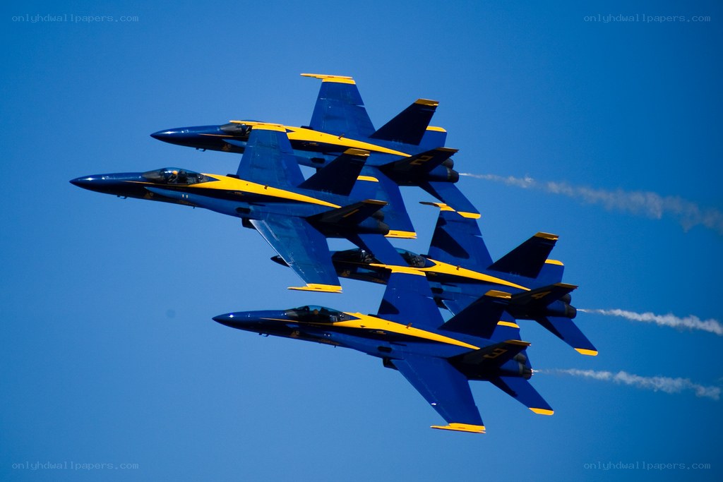 Blue Angels in formation
