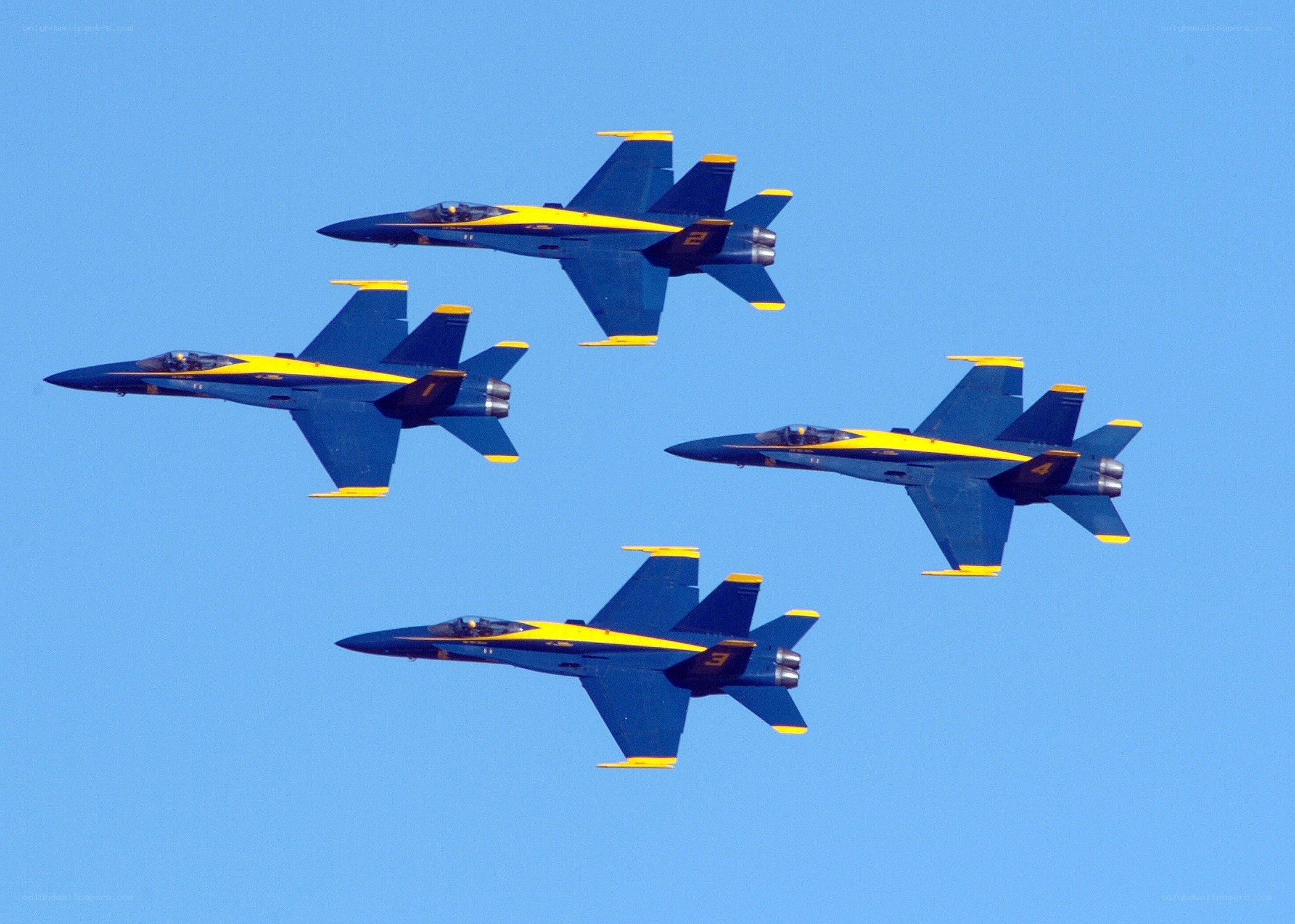 Blue Angels in formation