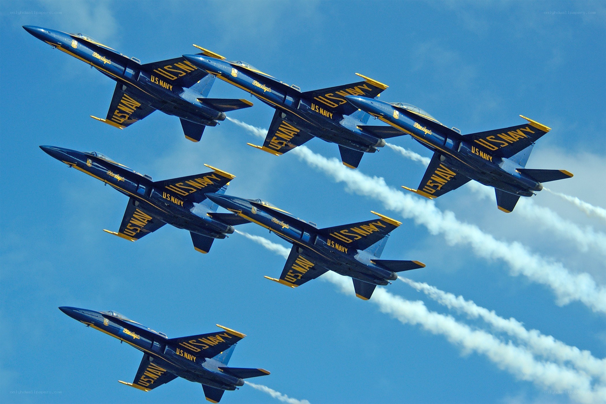 Blue Angels in formation