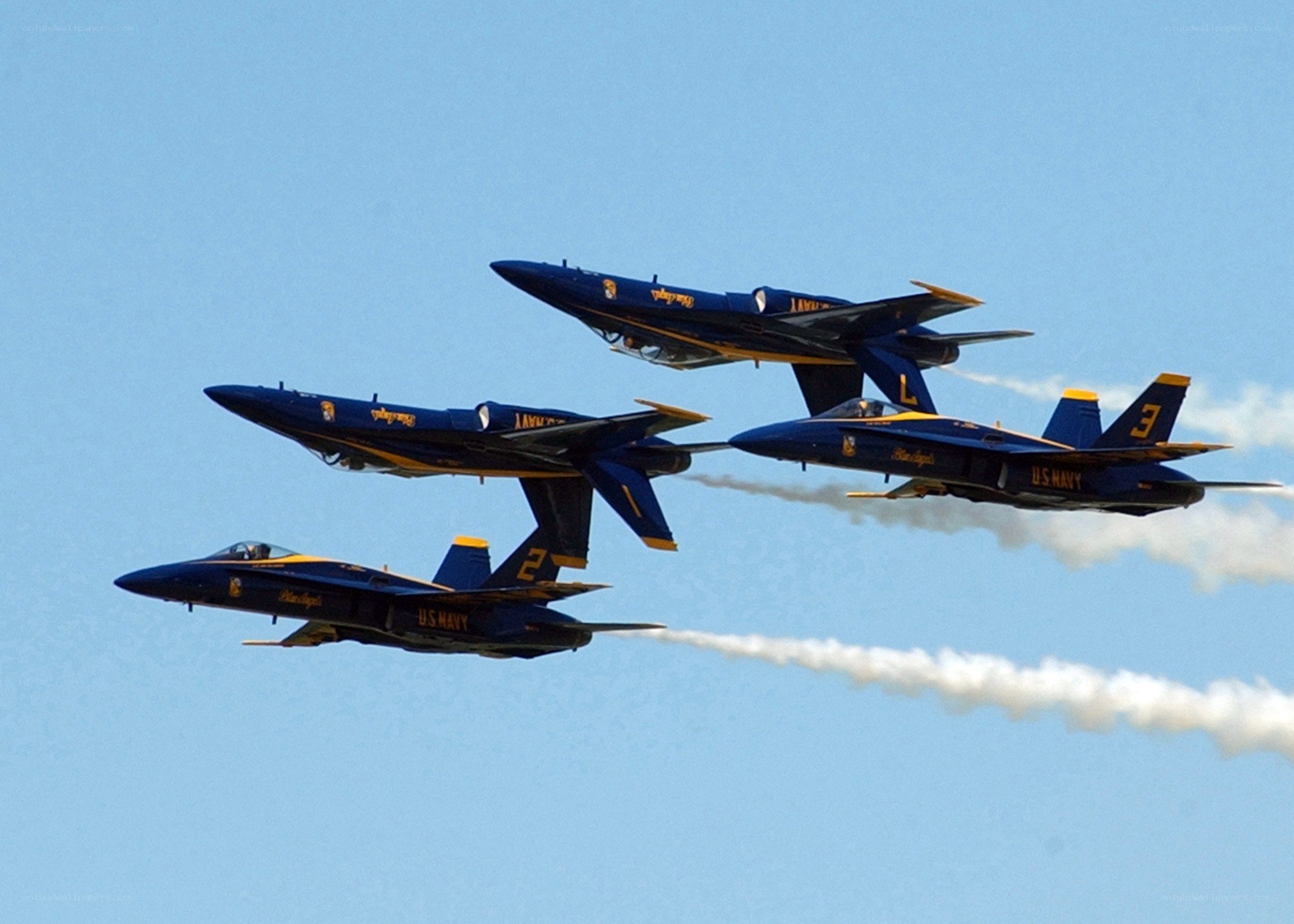 Blue Angels in formation
