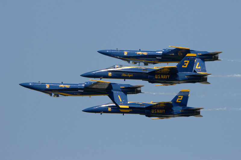 Blue Angels in formation
