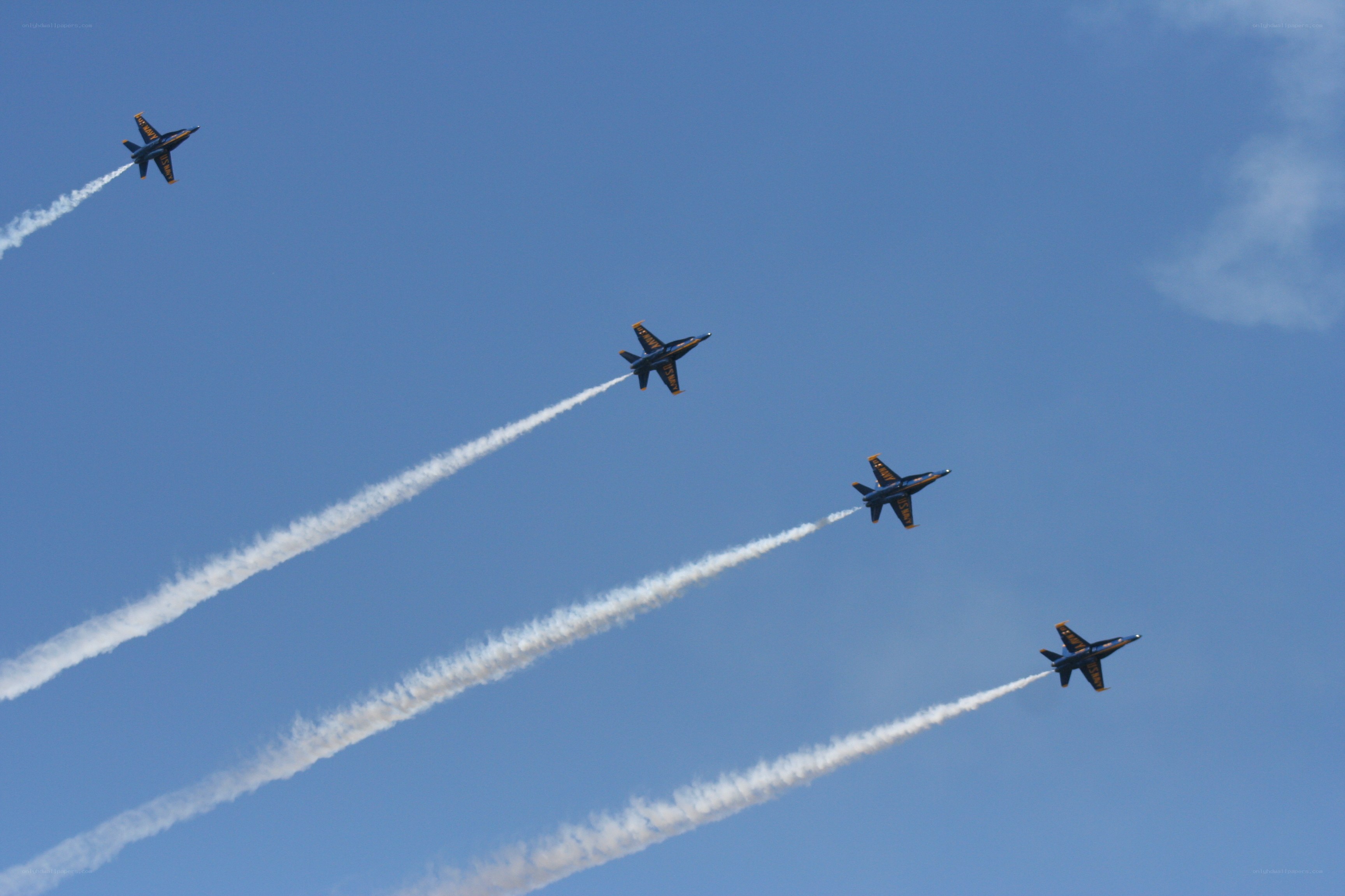 Blue Angels in formation