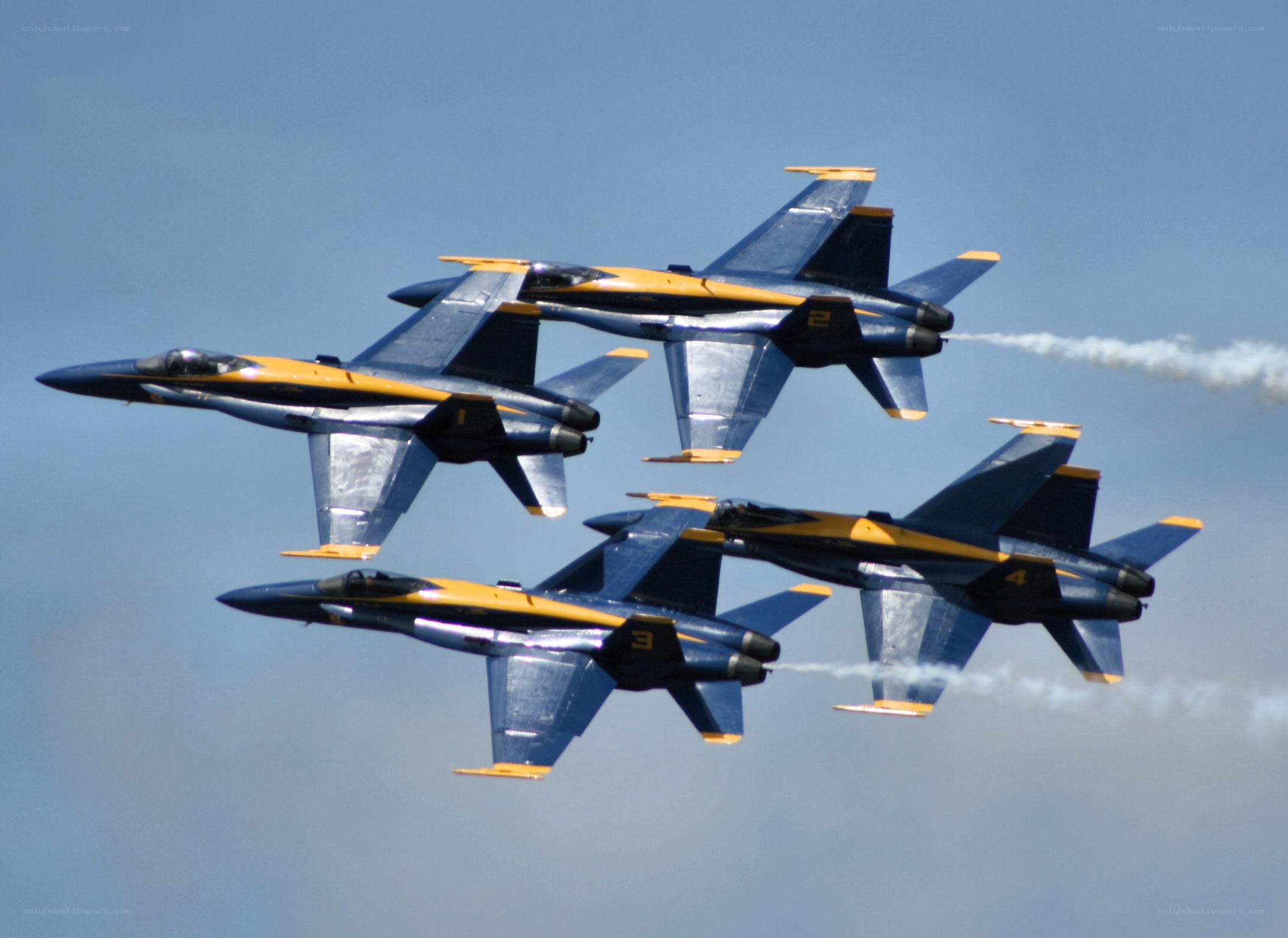 Blue Angels in formation