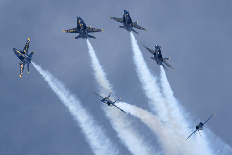 Blue Angels in formation