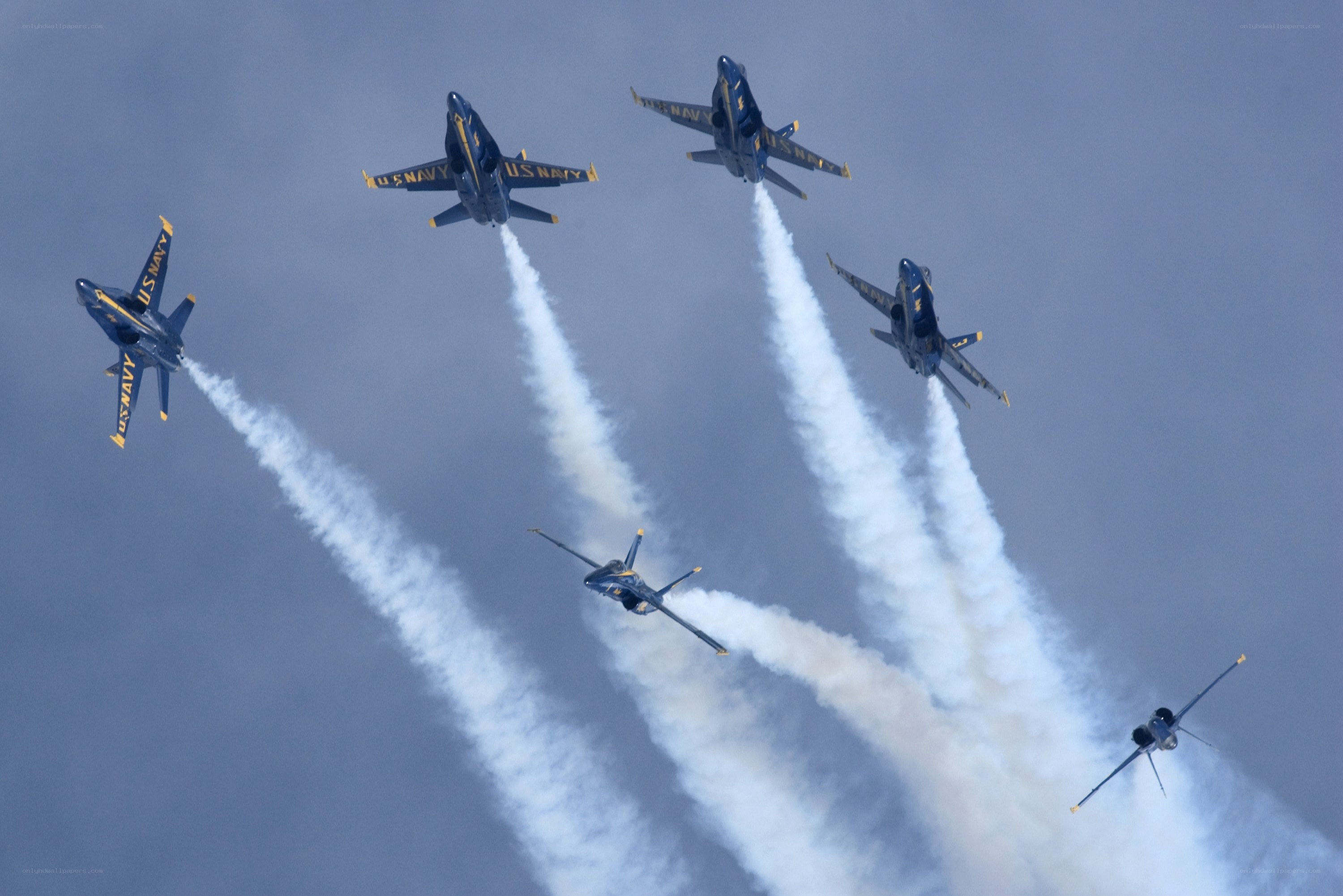 Blue Angels in formation