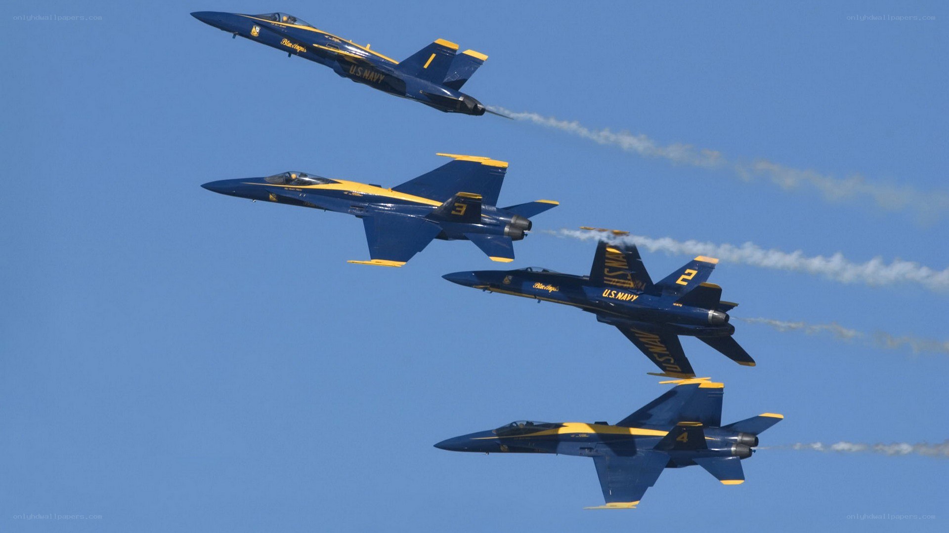 Blue Angels in formation