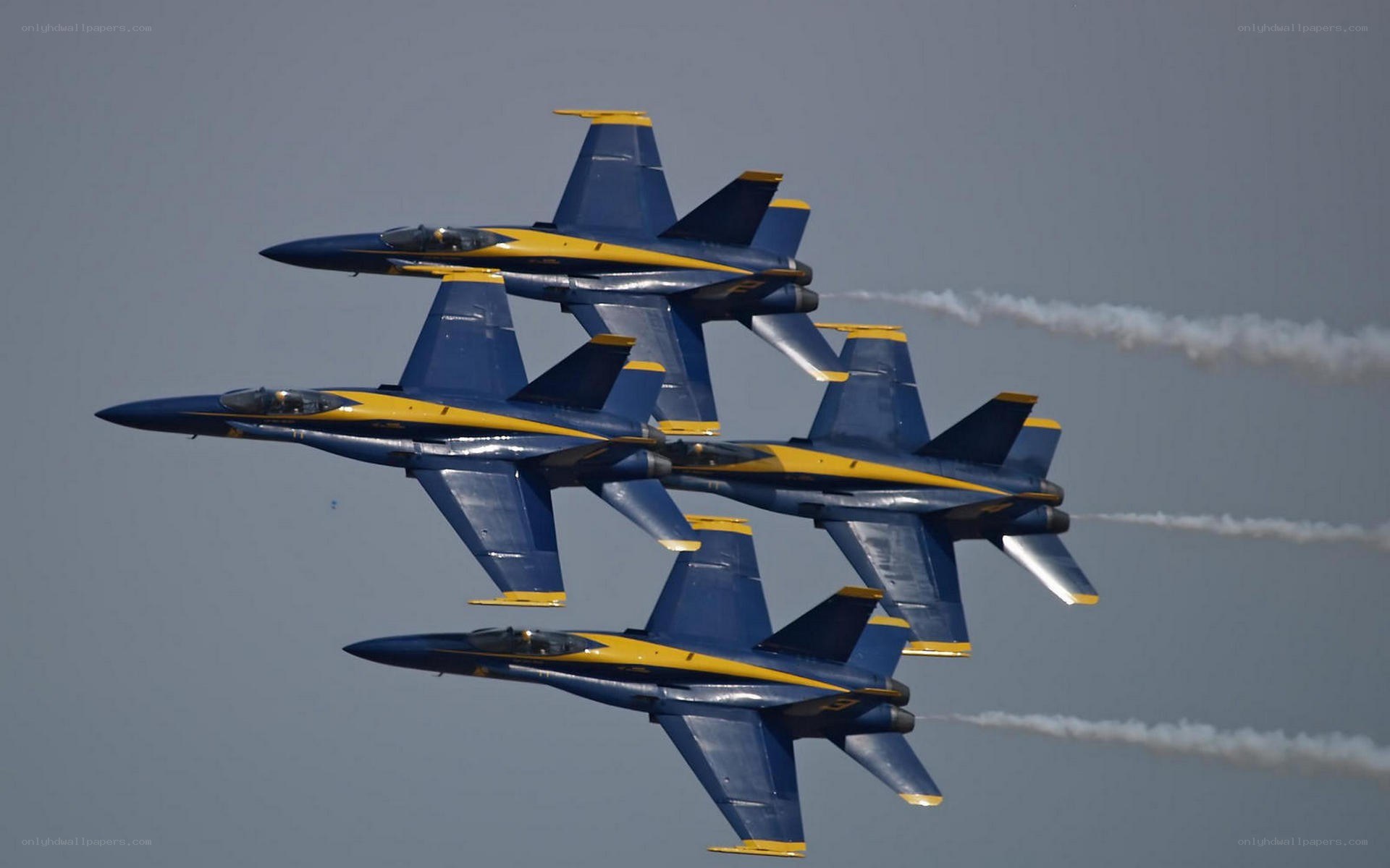 Blue Angels in formation