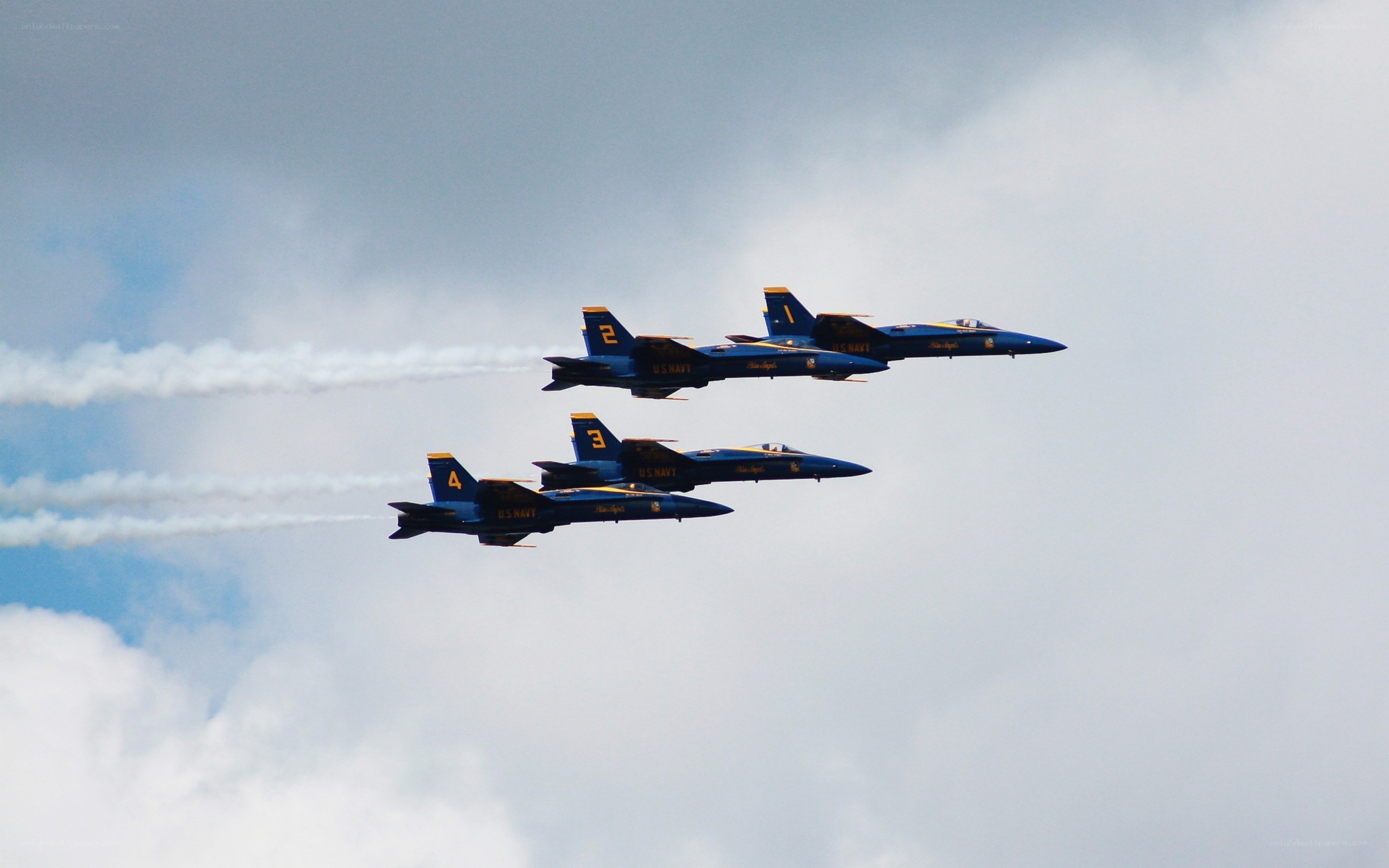 Blue Angels in formation