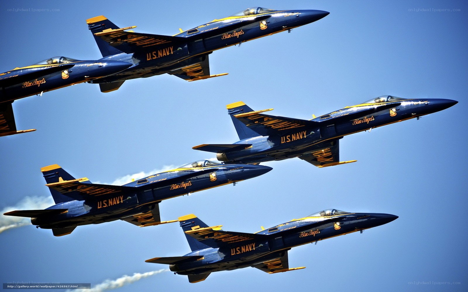 Blue Angels in formation