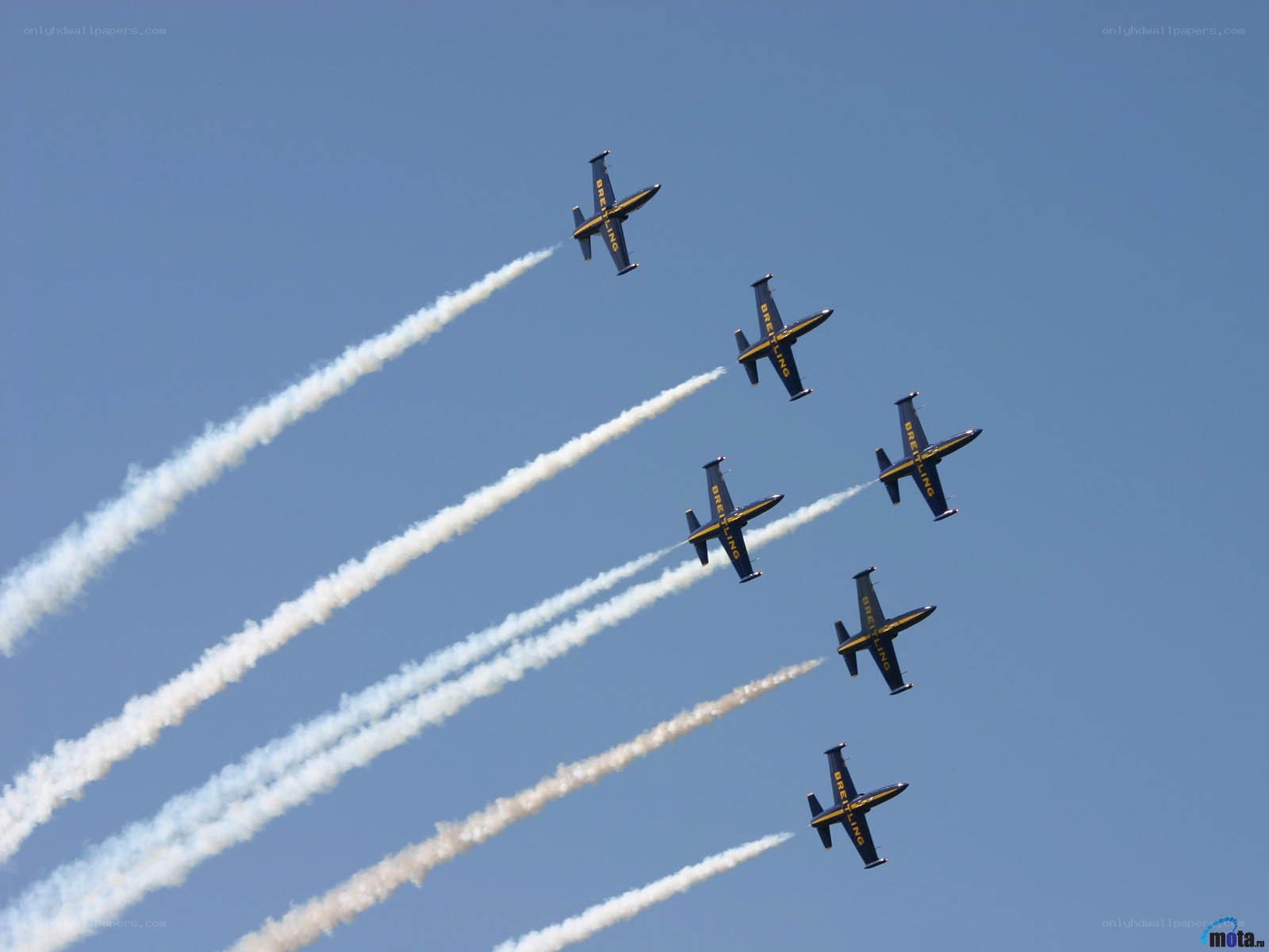 Blue Angels in formation