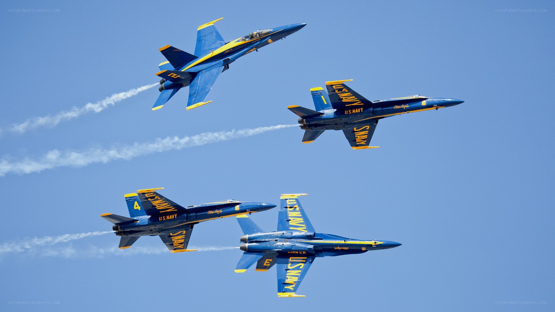 Blue Angels in formation