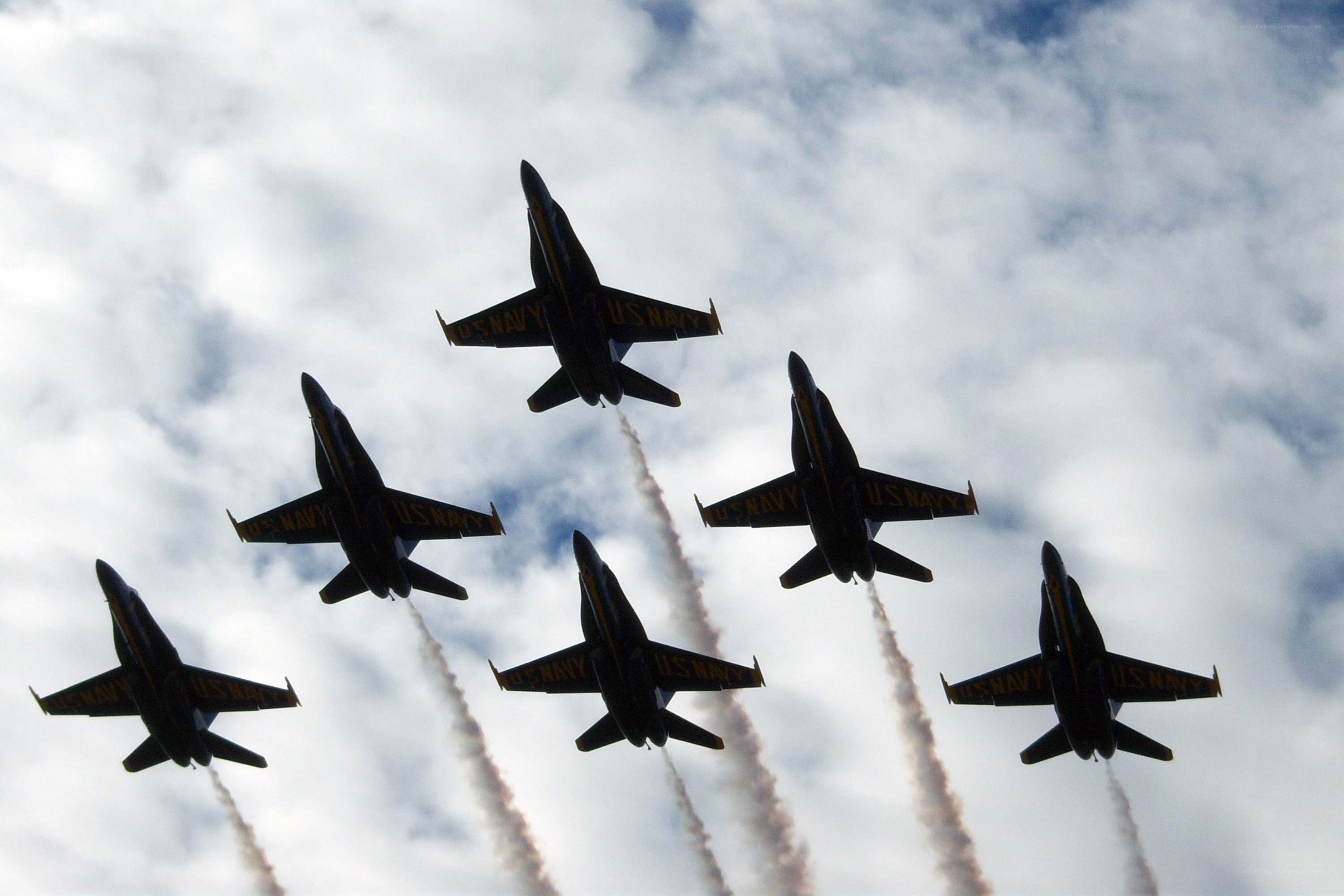 Blue Angels in formation