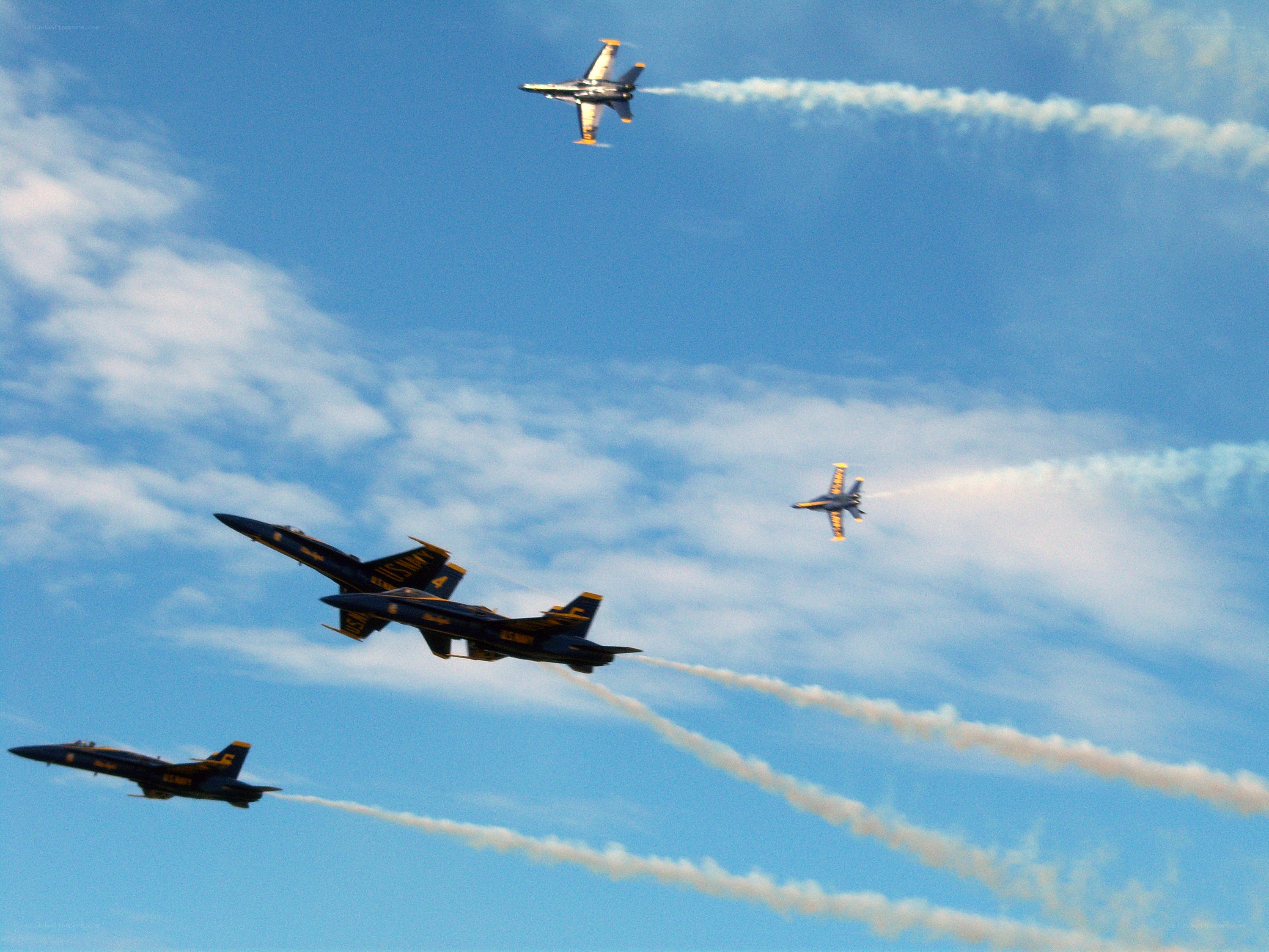 Blue Angels in formation