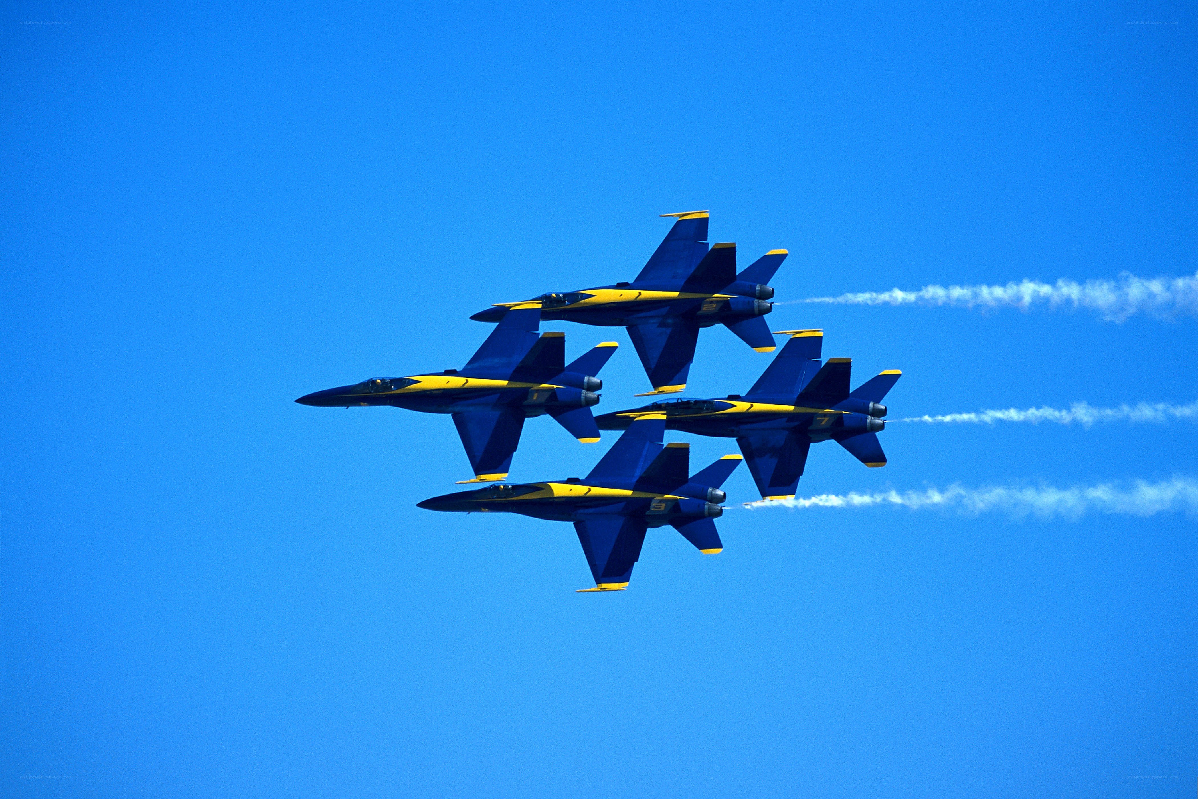 Blue Angels in formation