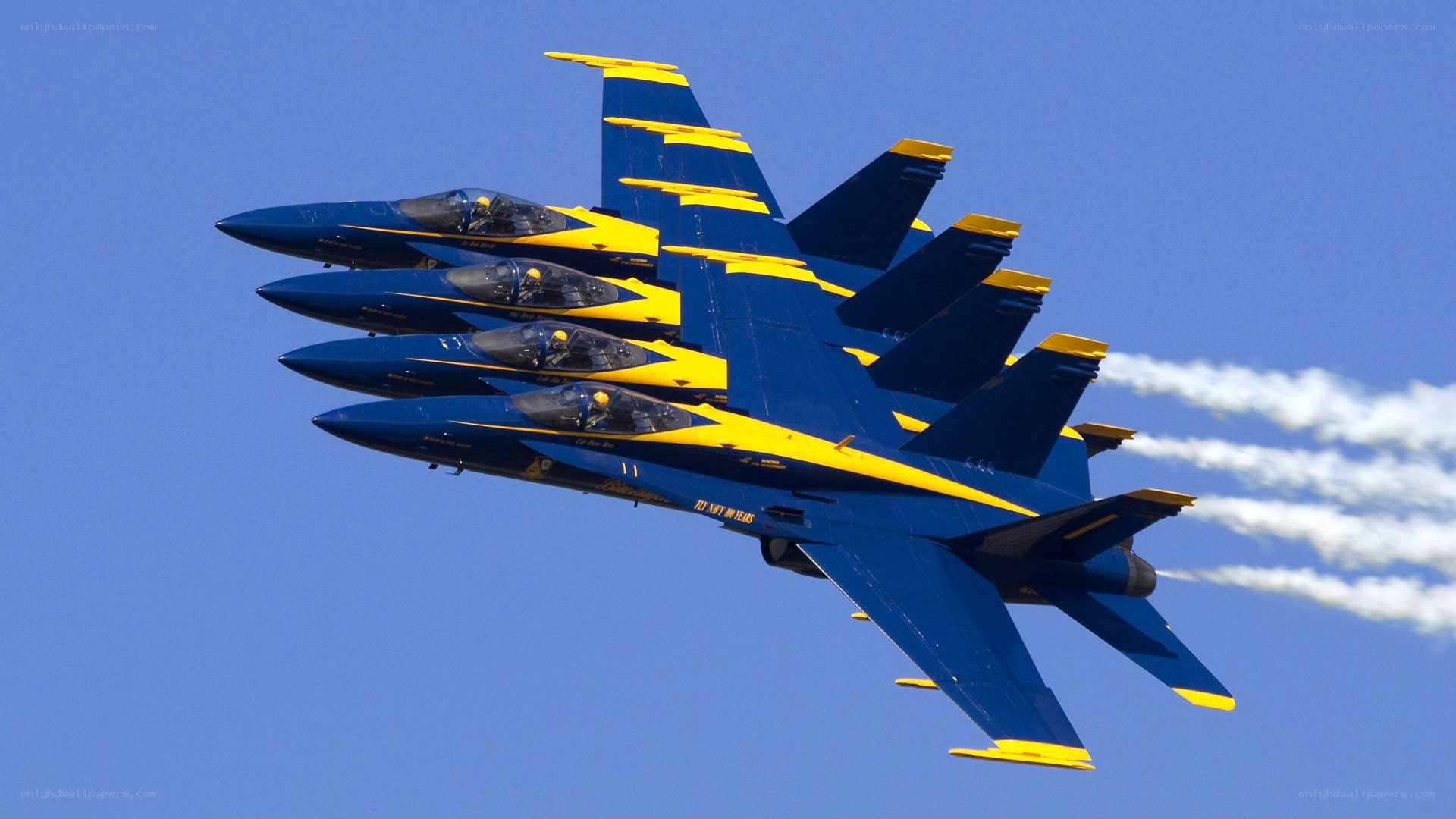 Blue Angels in formation