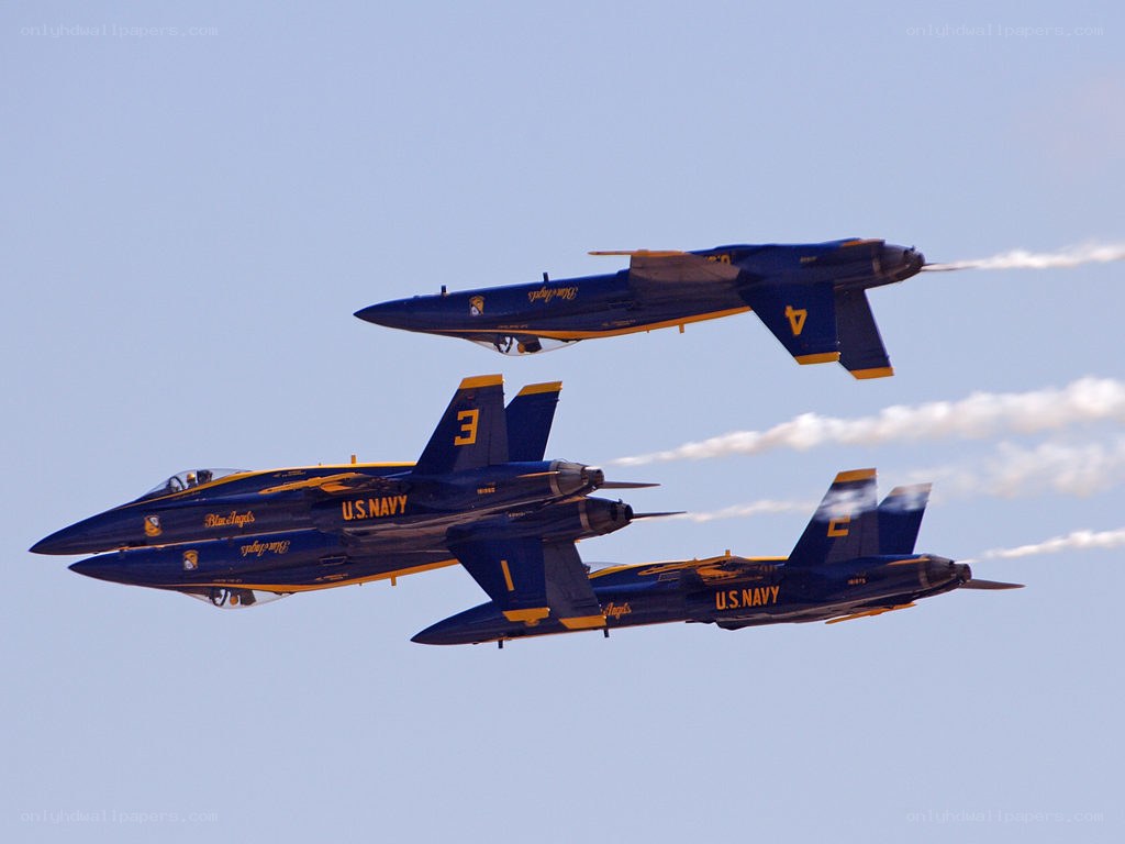 Blue Angels in formation