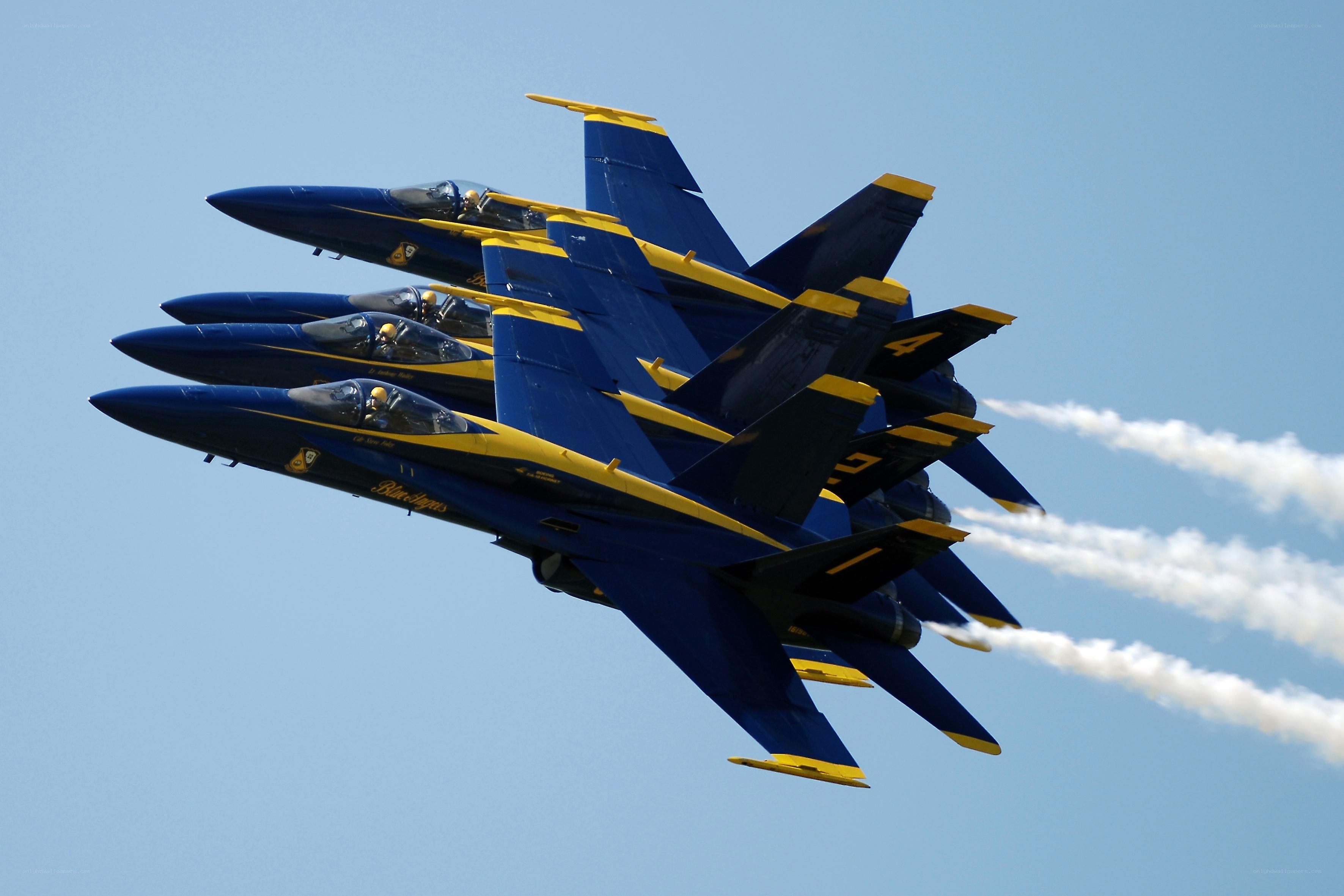 Blue Angels in formation