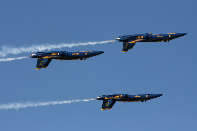 Blue Angels in formation