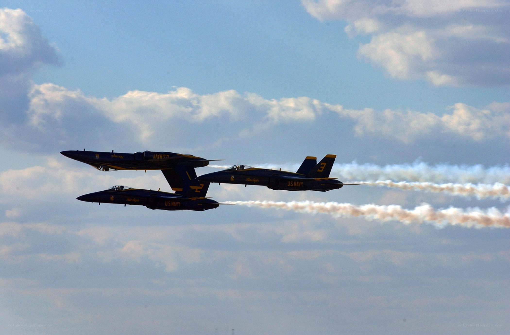 Blue Angels in formation