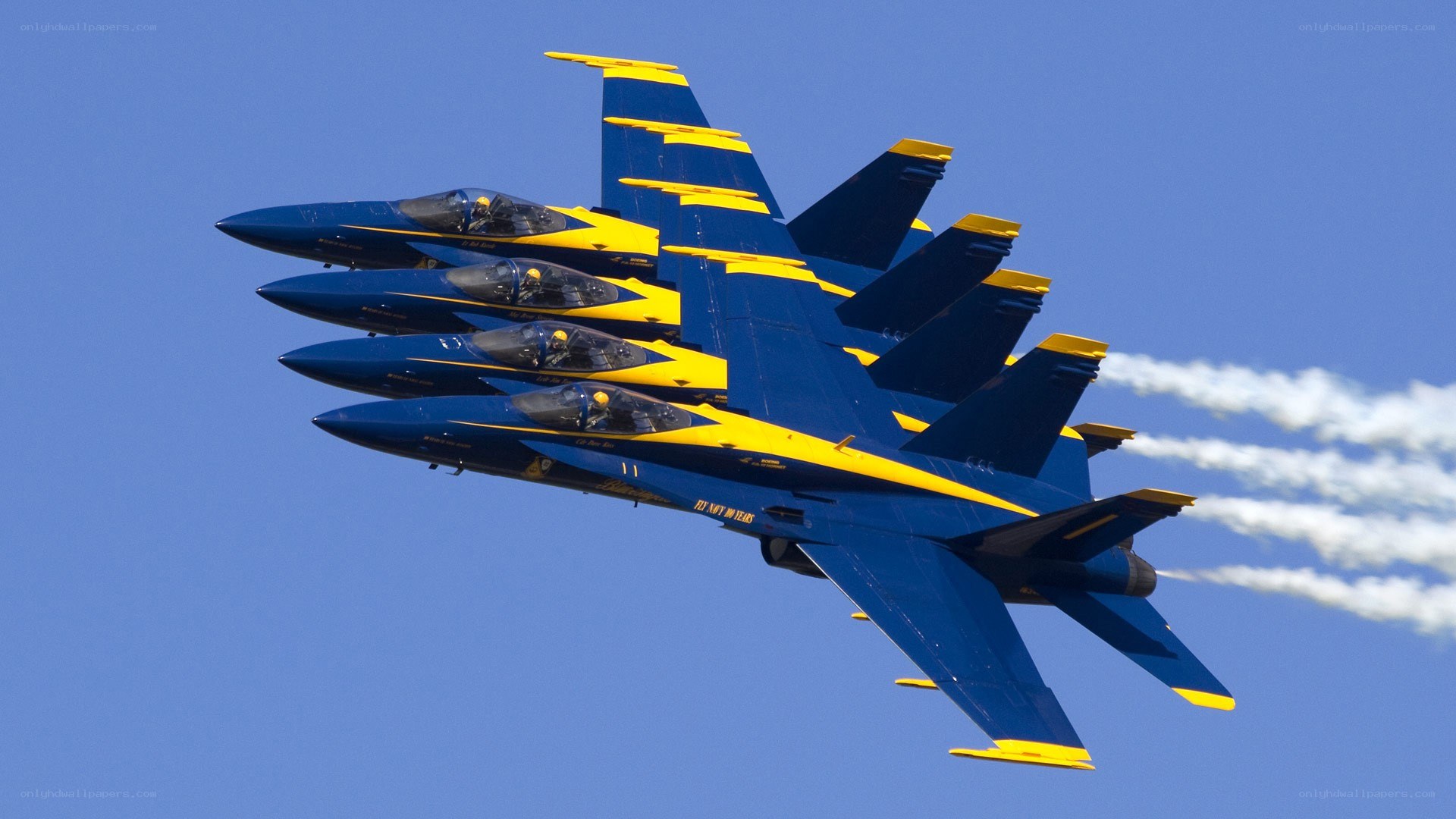 Blue Angels in formation flight