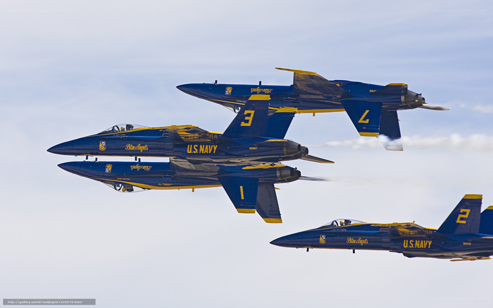 Blue Angels in formation
