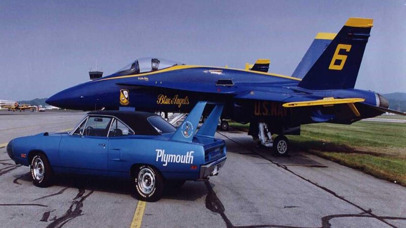 Blue Angels Jet and Car