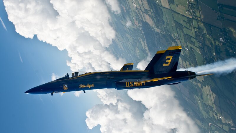Blue Angels Jet — Dramatic, Afternoon, Photograph, Aircraft