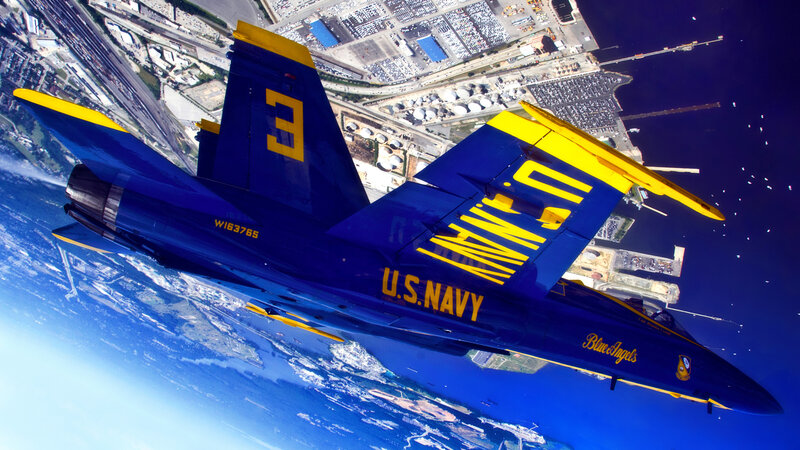 Blue Angels Jet — Dramatic, Afternoon, Photograph