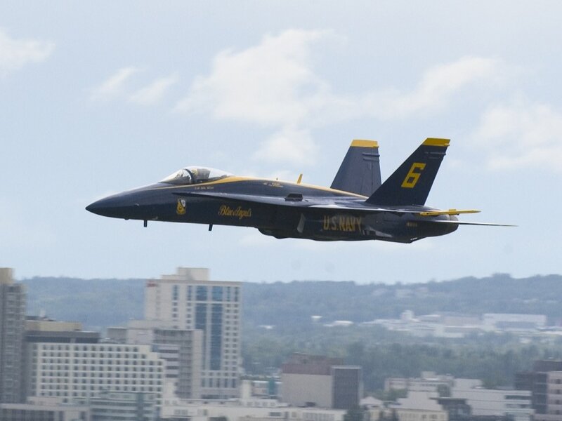 Blue Angels Jet — Dynamic, Afternoon