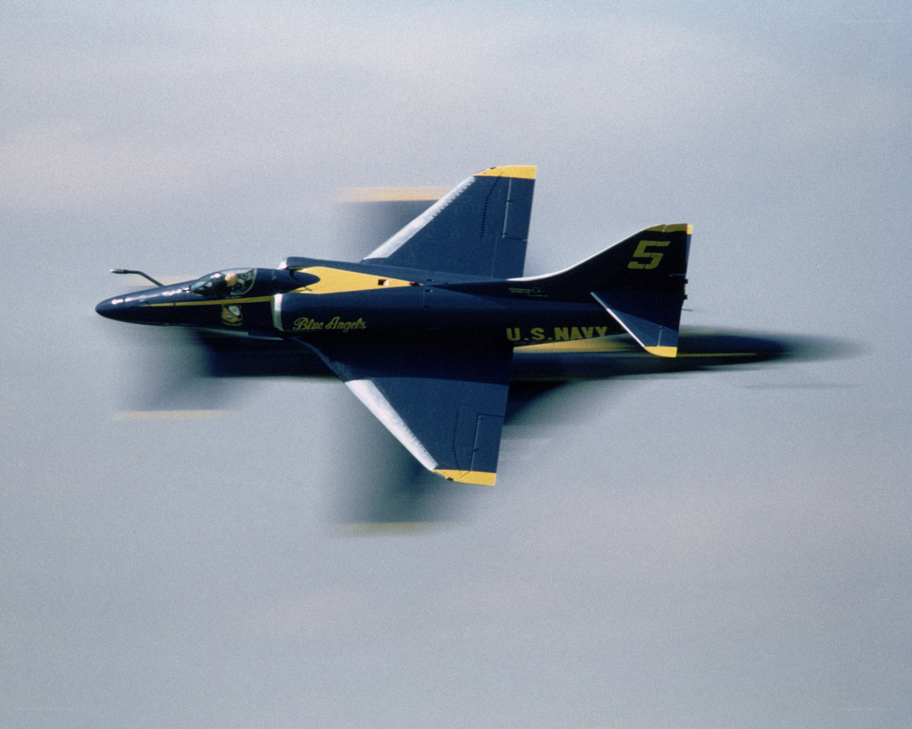 Blue Angels jet in flight