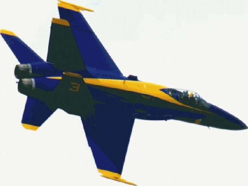 Blue Angels jet in flight