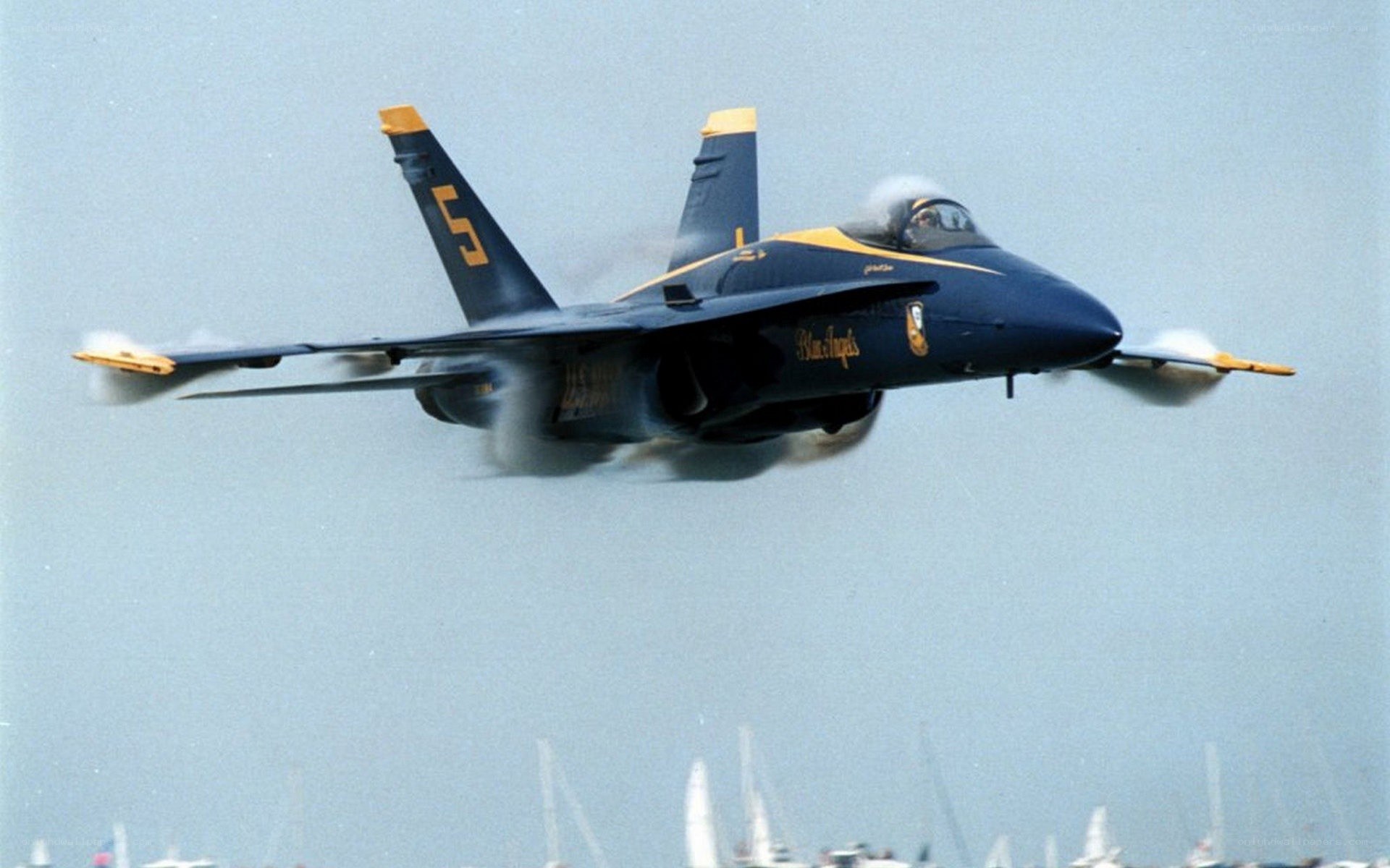 Blue Angels jet in flight