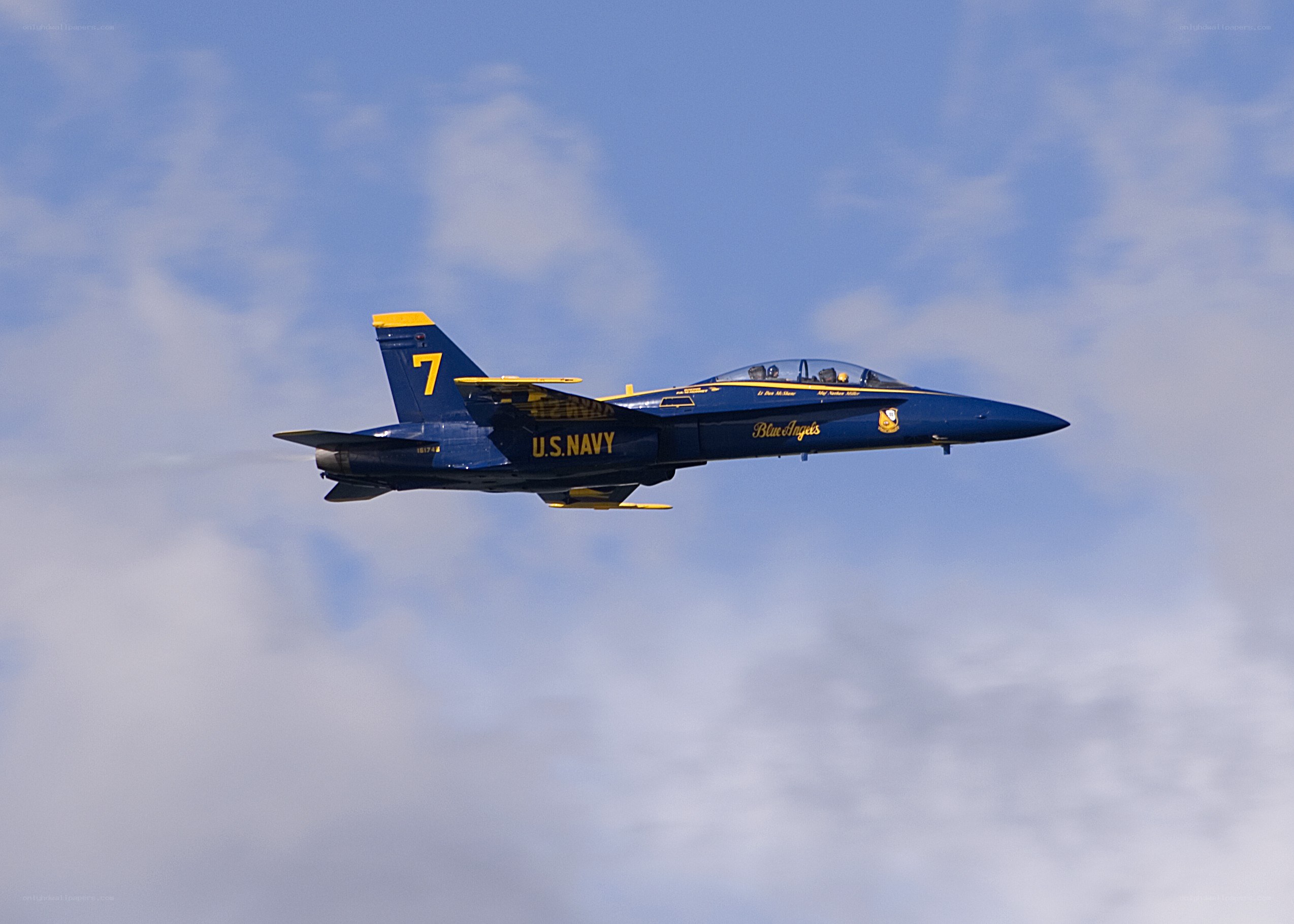 Blue Angels jet in flight