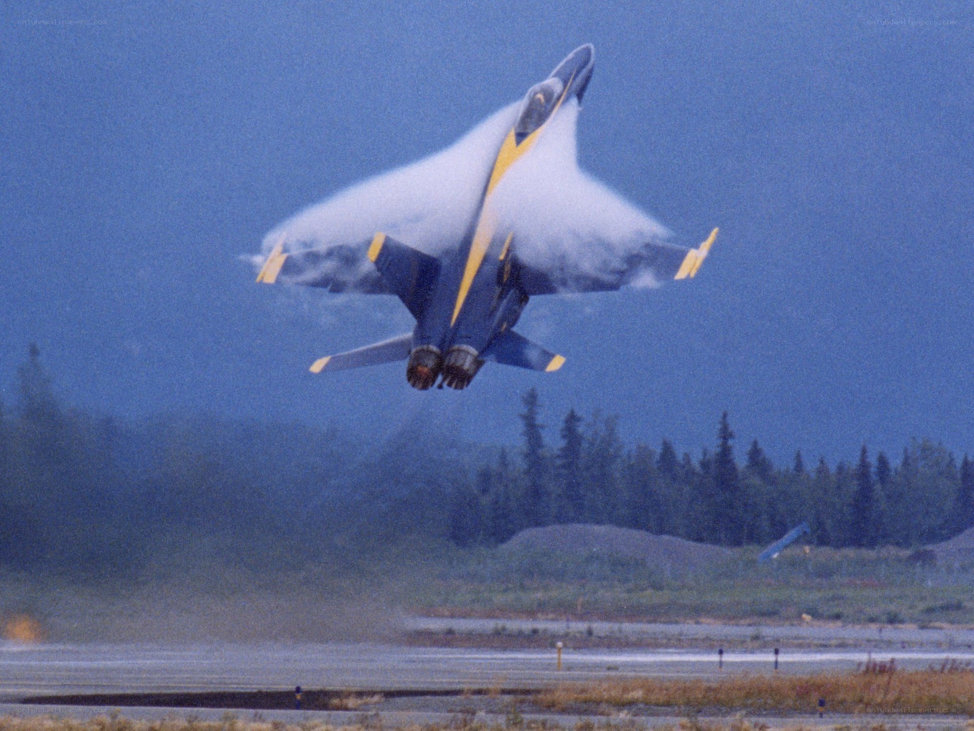 Blue Angels jet in flight