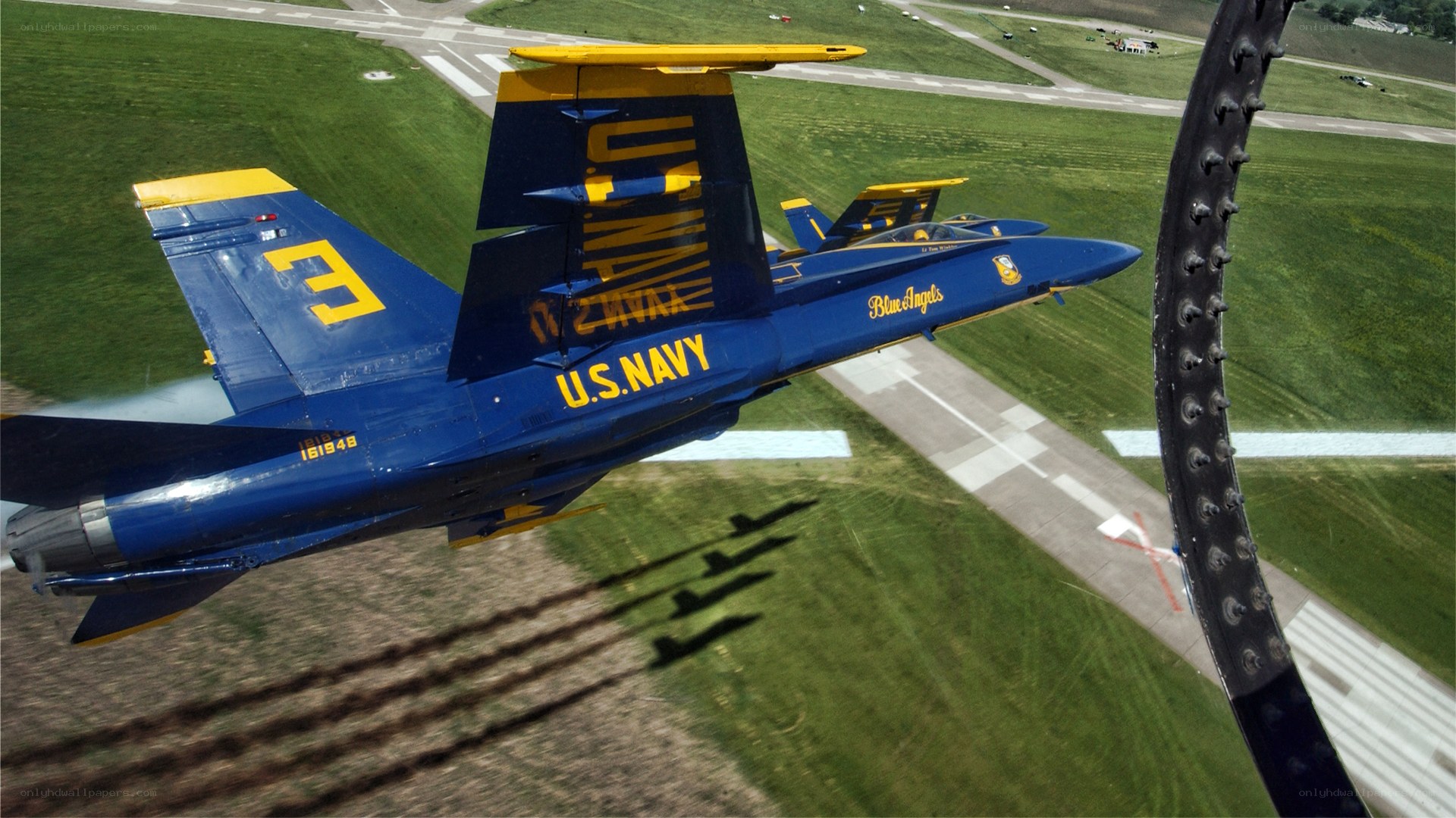 Blue Angels jet in flight