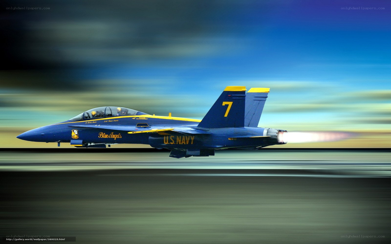 Blue Angels jet in flight