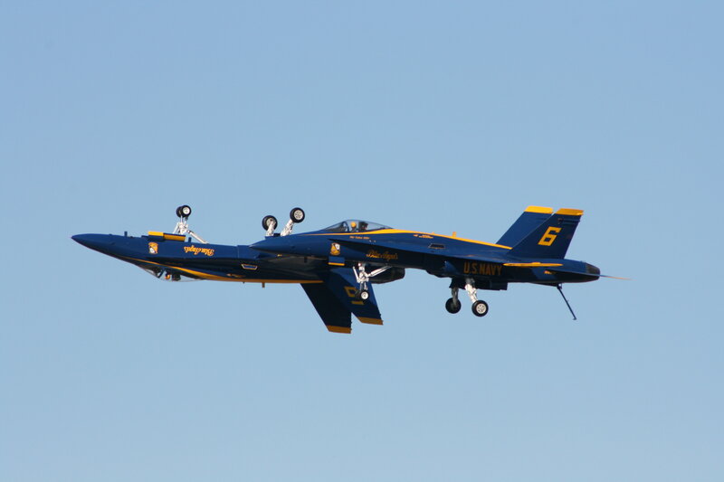 Blue Angels jet in flight