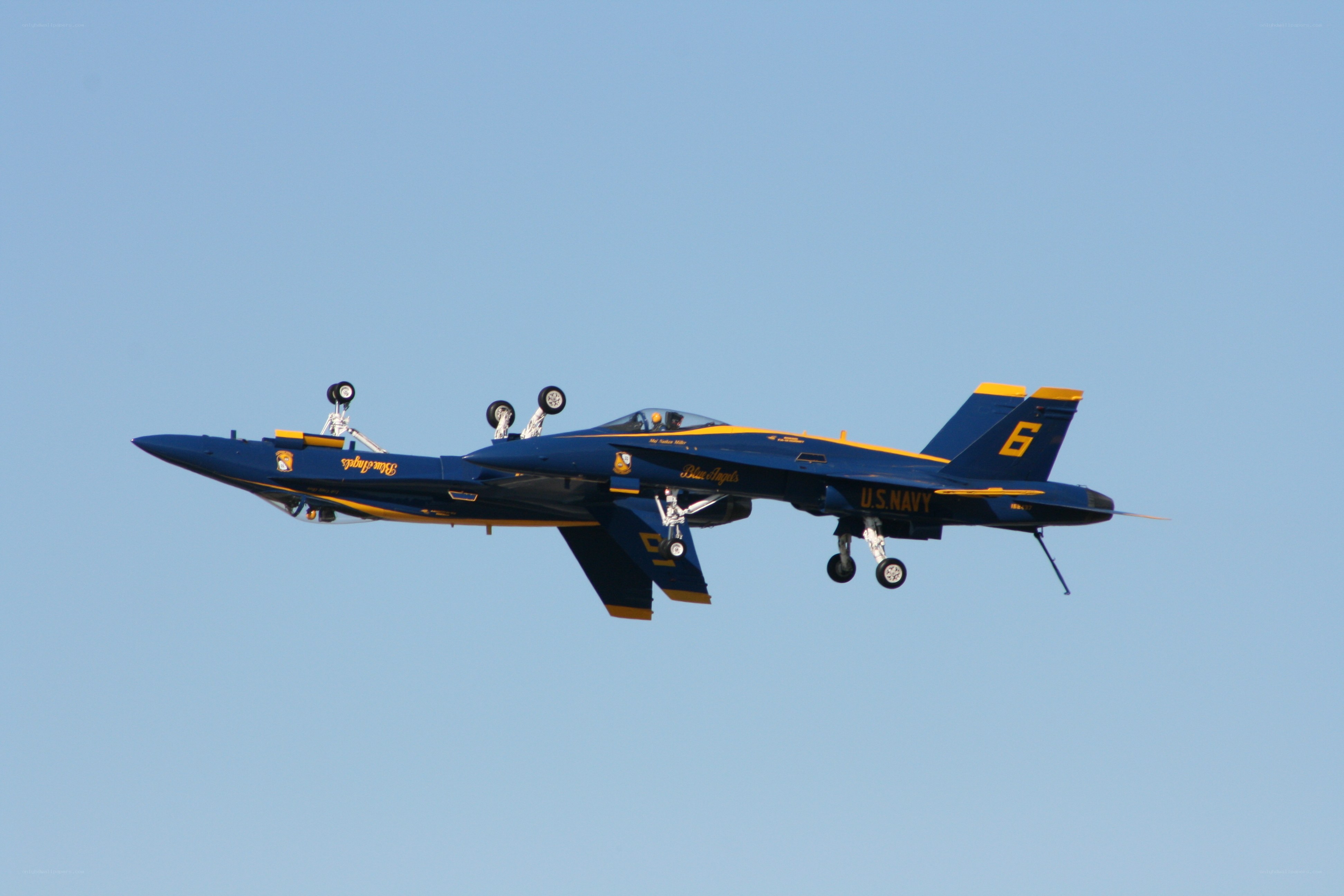 Blue Angels jet in flight