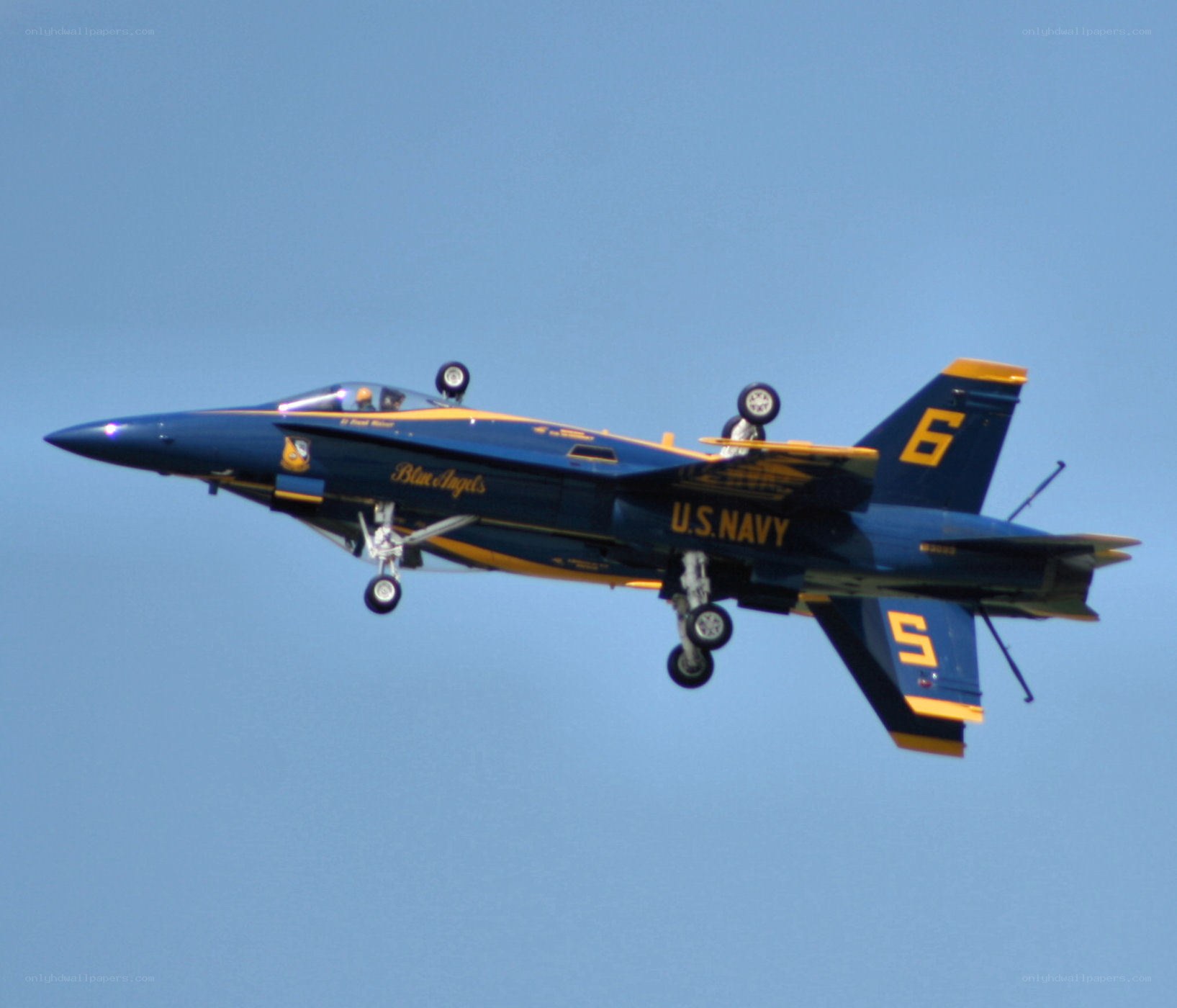 Blue Angels jet in flight