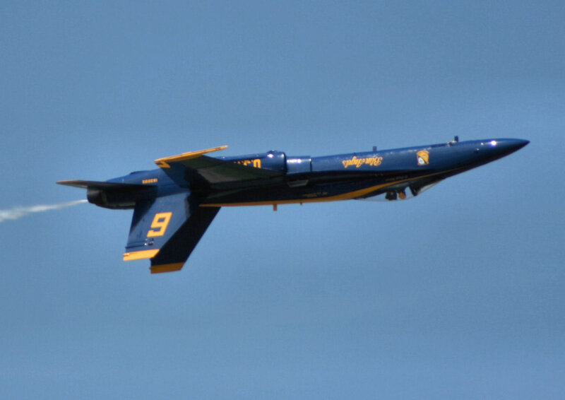 Blue Angels jet in flight