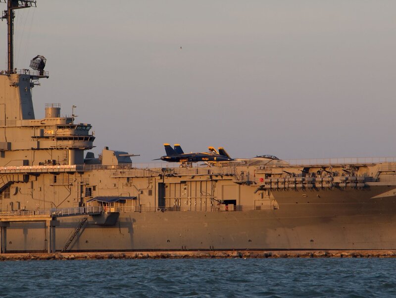 Blue Angels Jet on Carrier