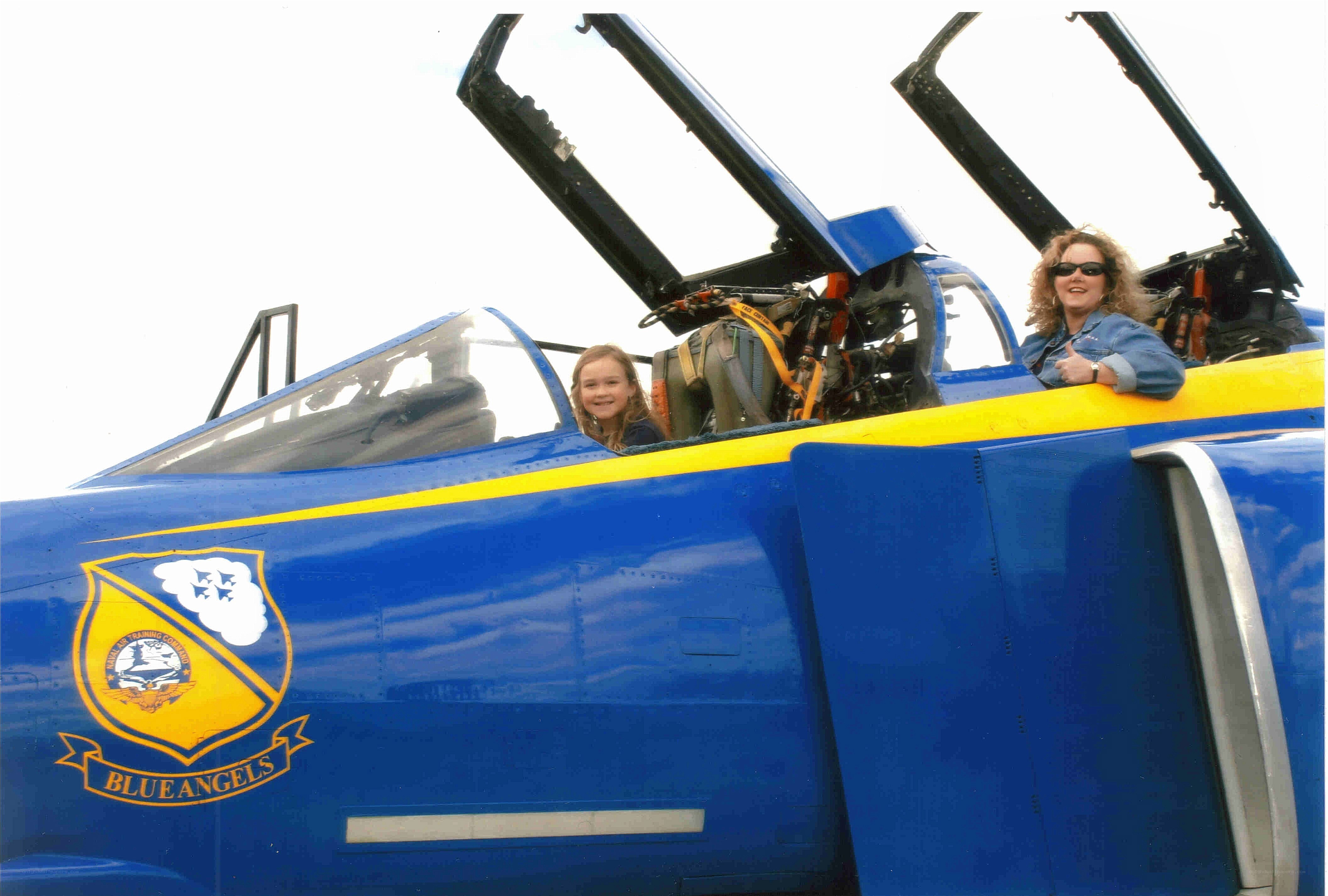 Blue Angels jet with passengers