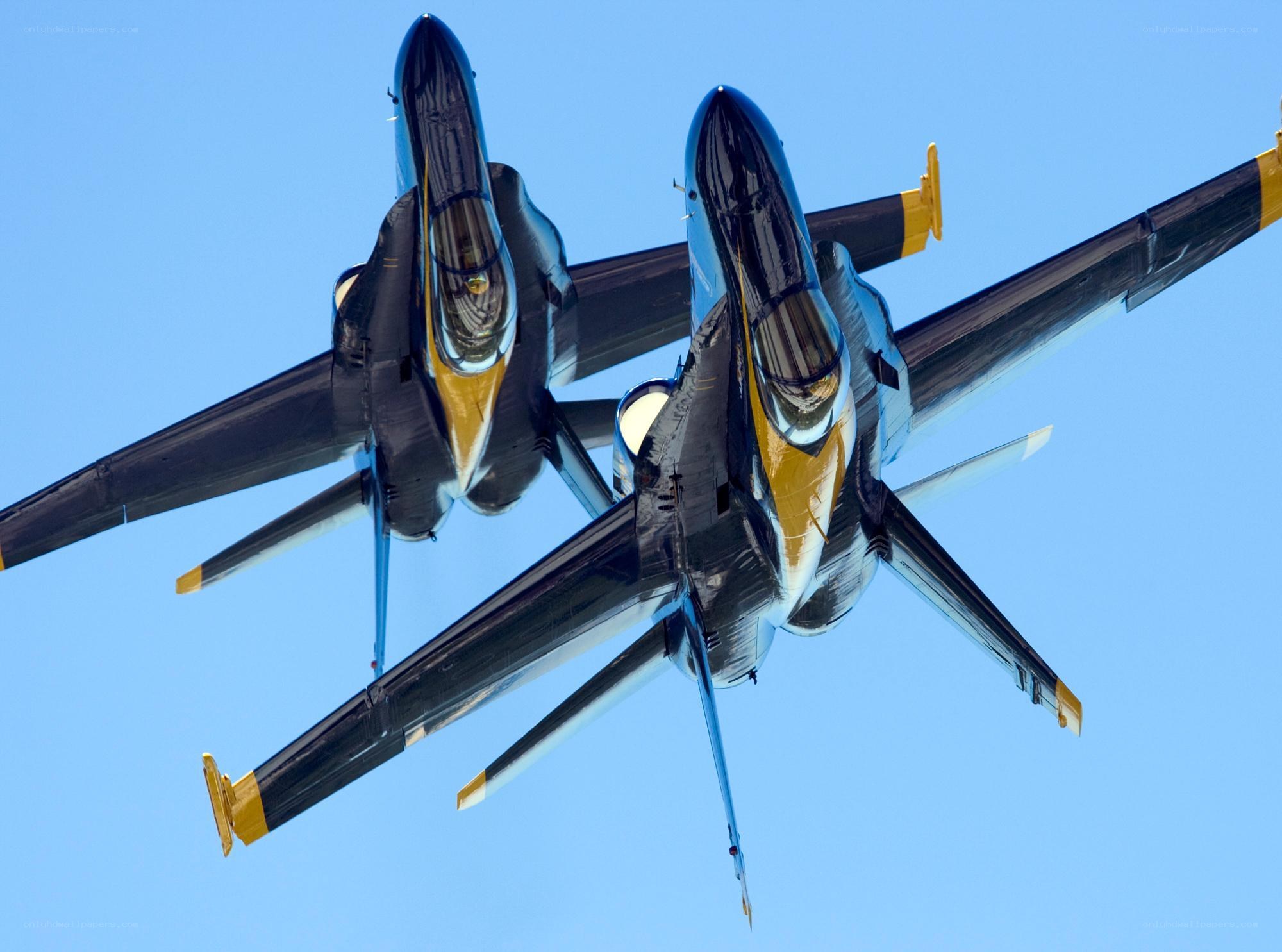 Blue Angels jets in formation