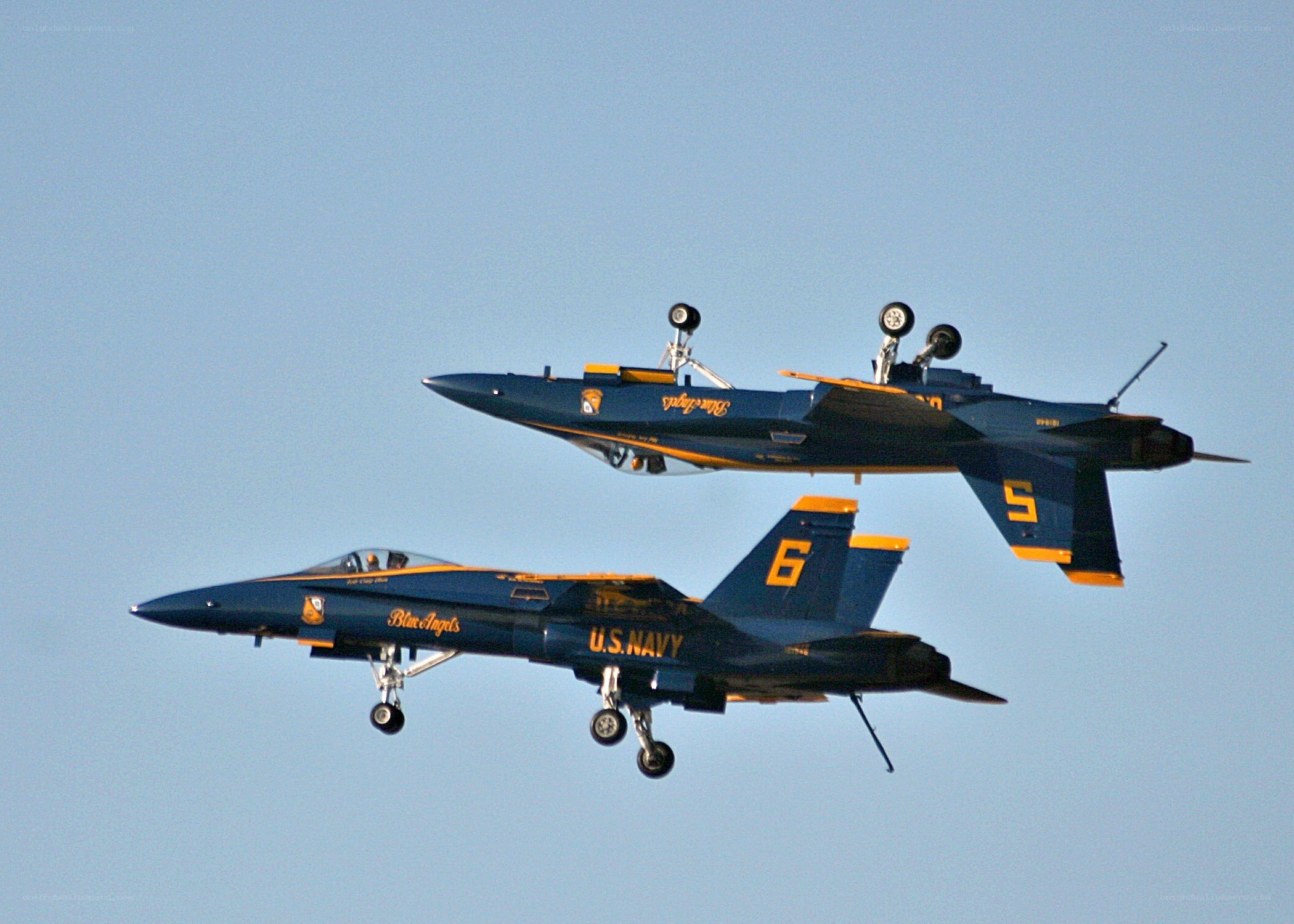 Blue Angels jets in formation