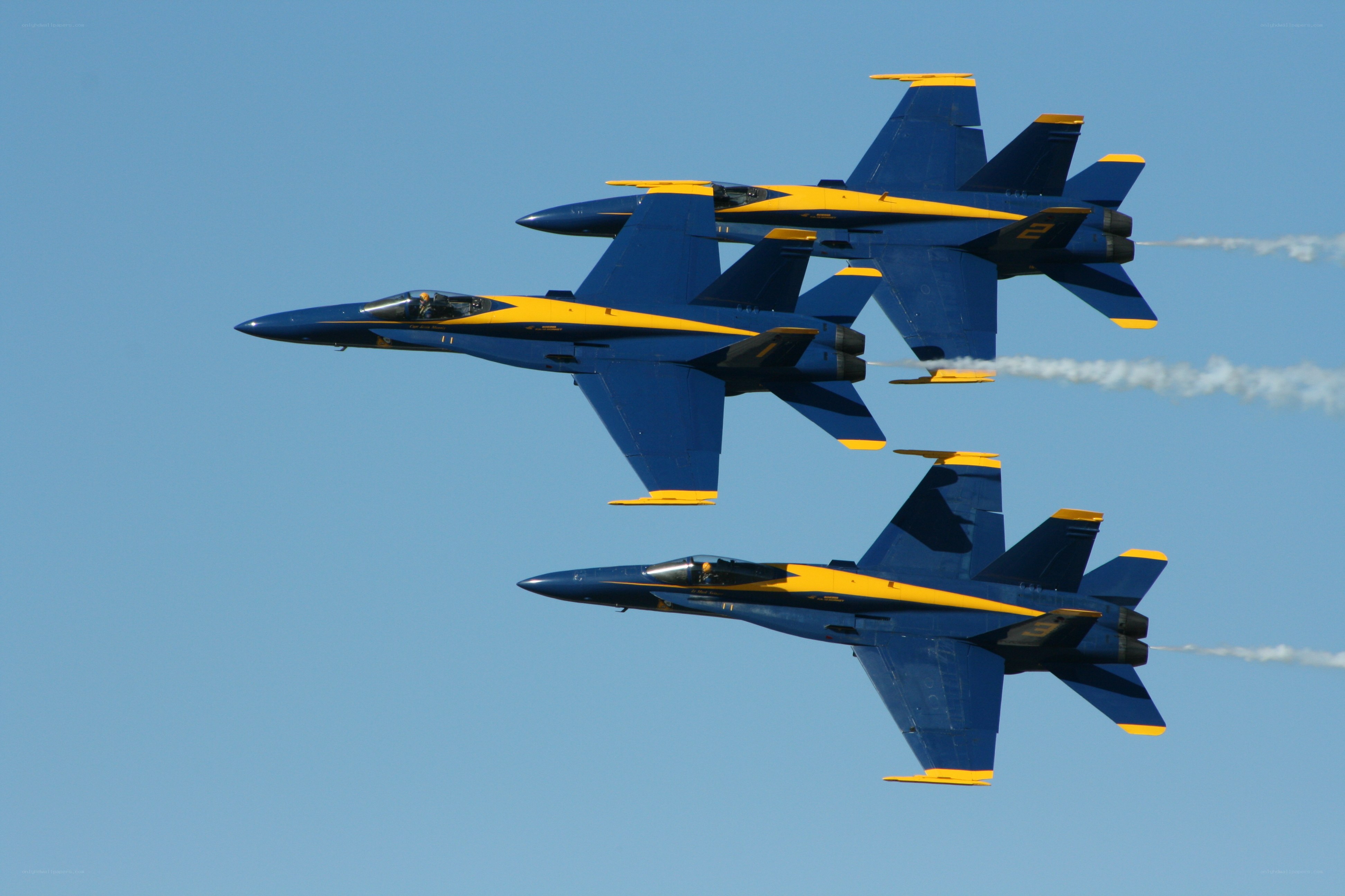 Blue Angels jets in formation