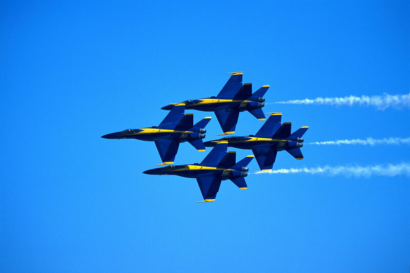 Blue Angels Jets in Formation — Afternoon, Photograph