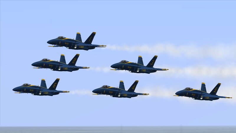 Blue Angels Jets in Formation — Calm