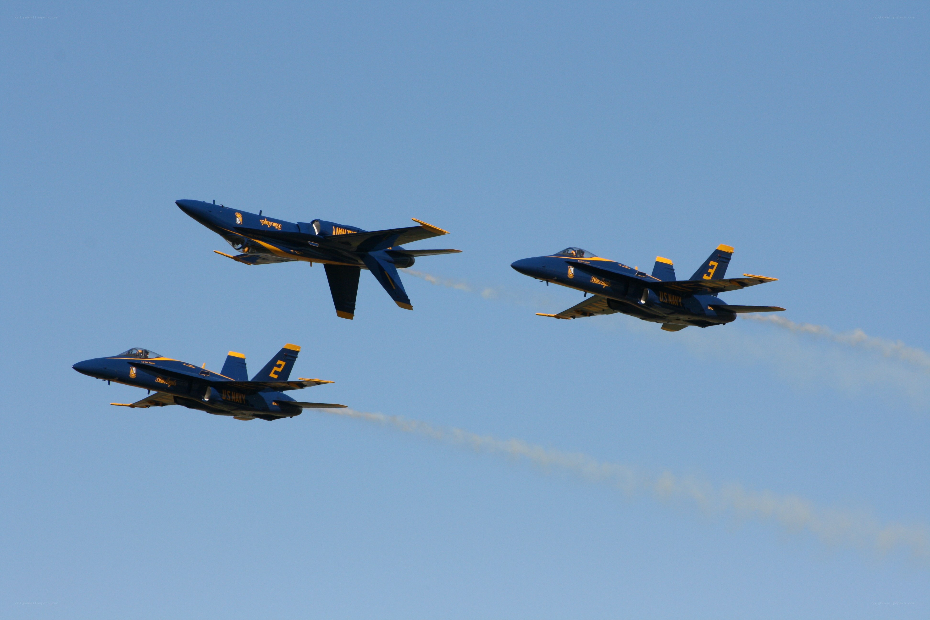 Blue Angels jets in formation
