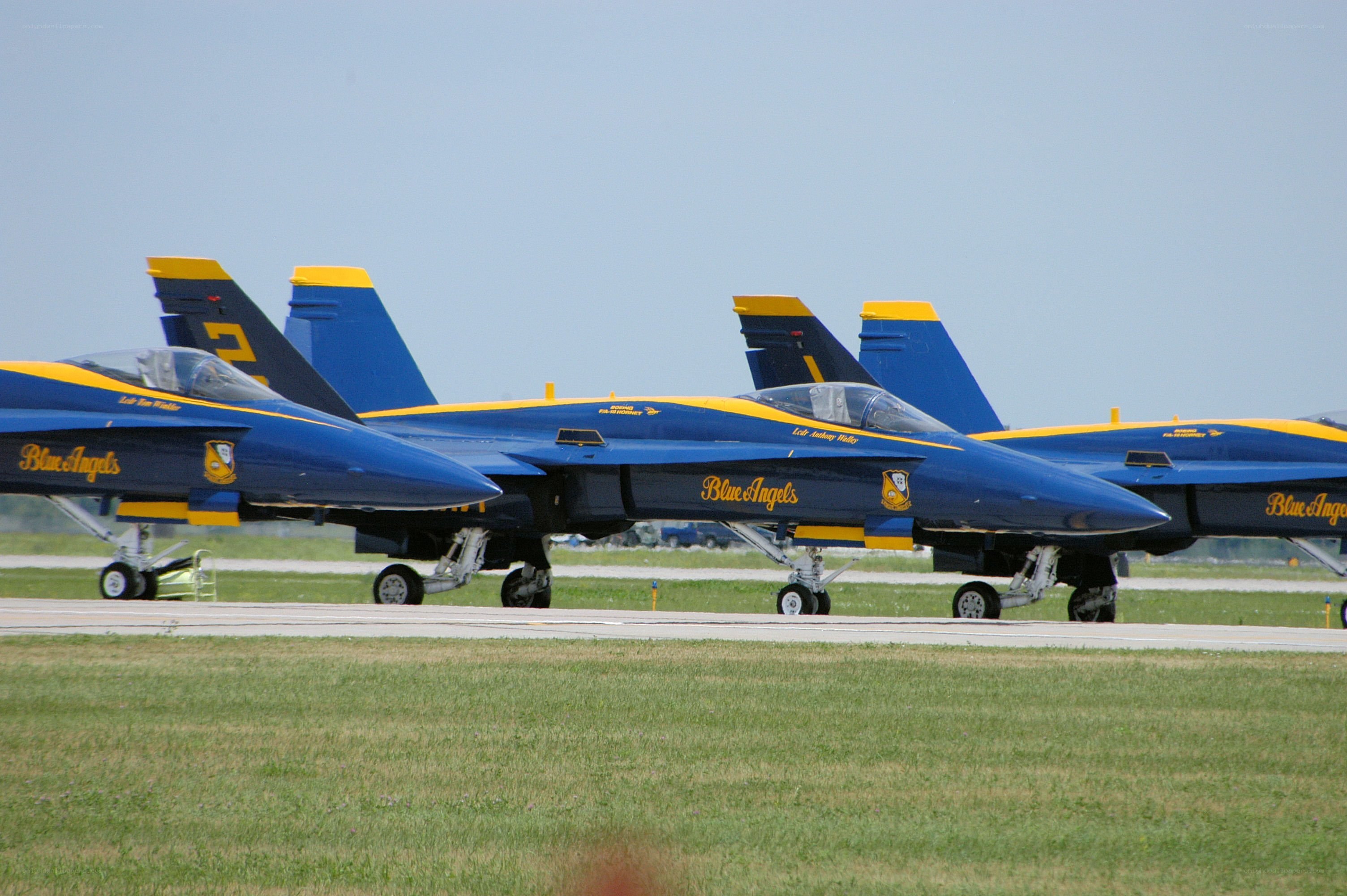 Blue Angels jets on tarmac