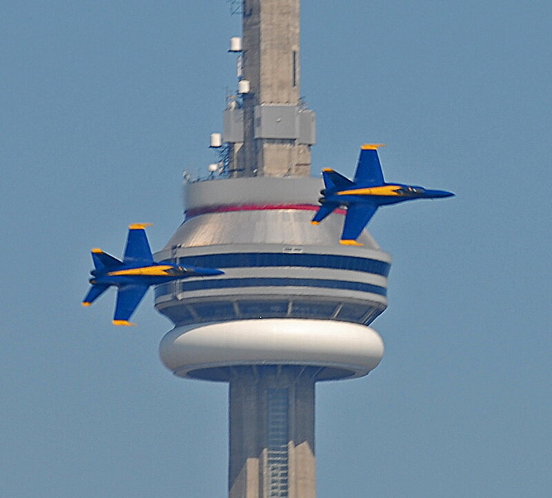 Blue Angels near CN Tower